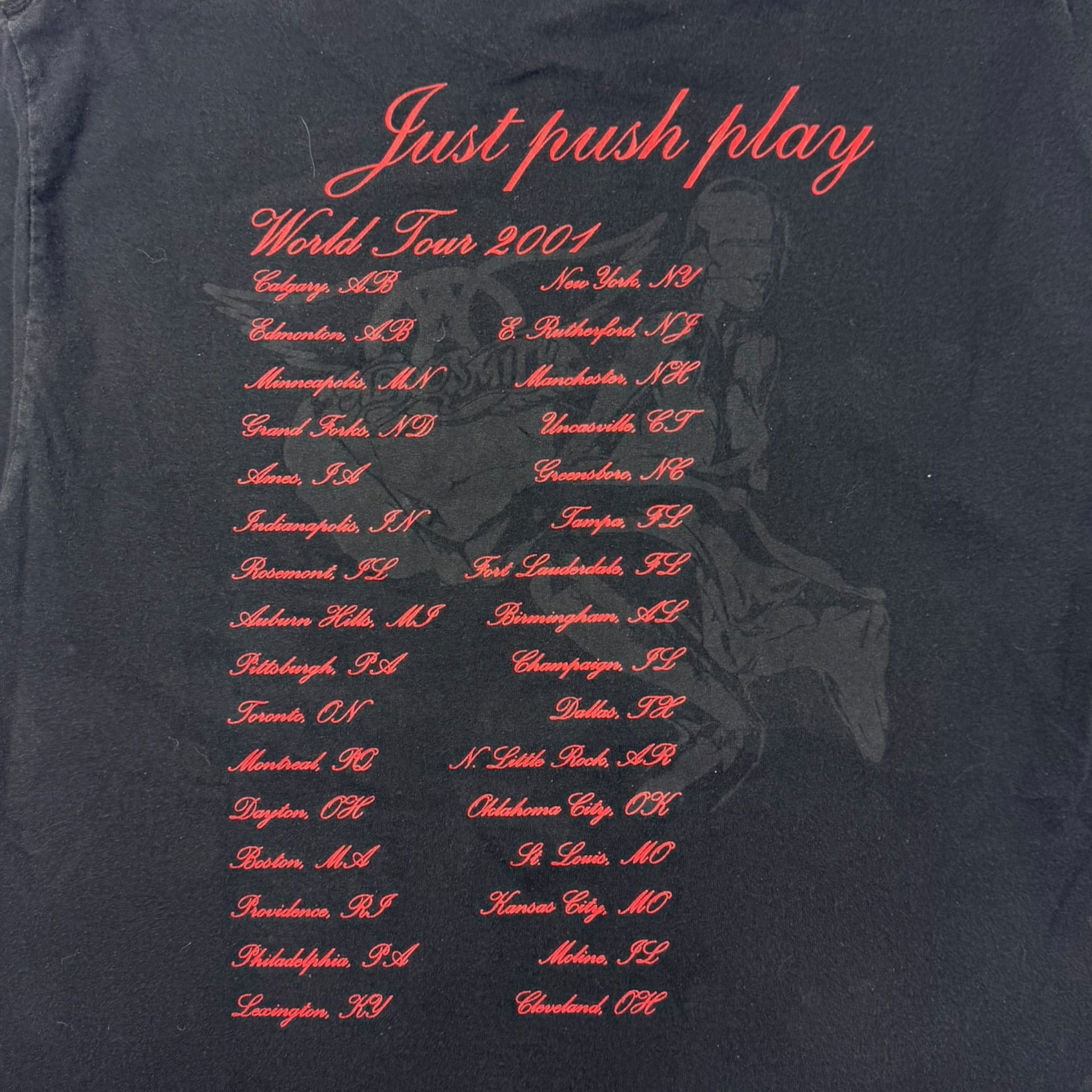 2001 Aerosmith ‘Just Push Play’ T-Shirt