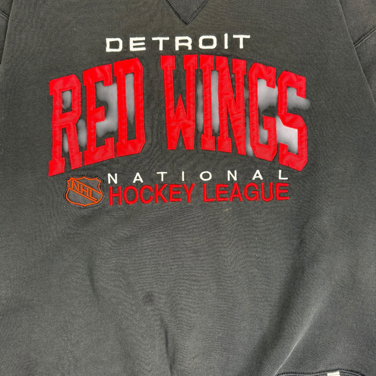 Vintage Russell Athletic Detroit Red Wings Crewneck Black