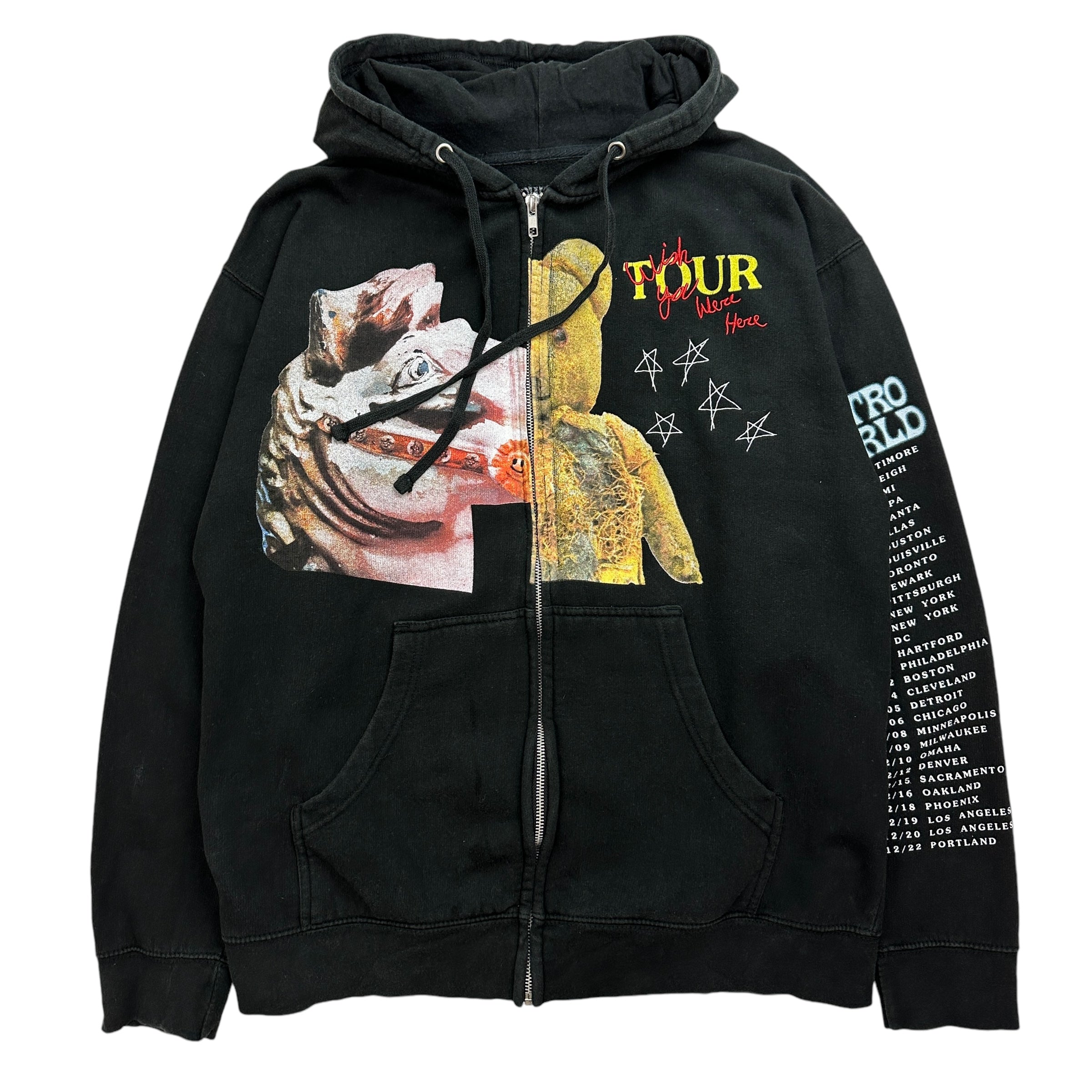 Travis Scott Wish You Were Here Astroworld Tour Zip-Up Hoodie