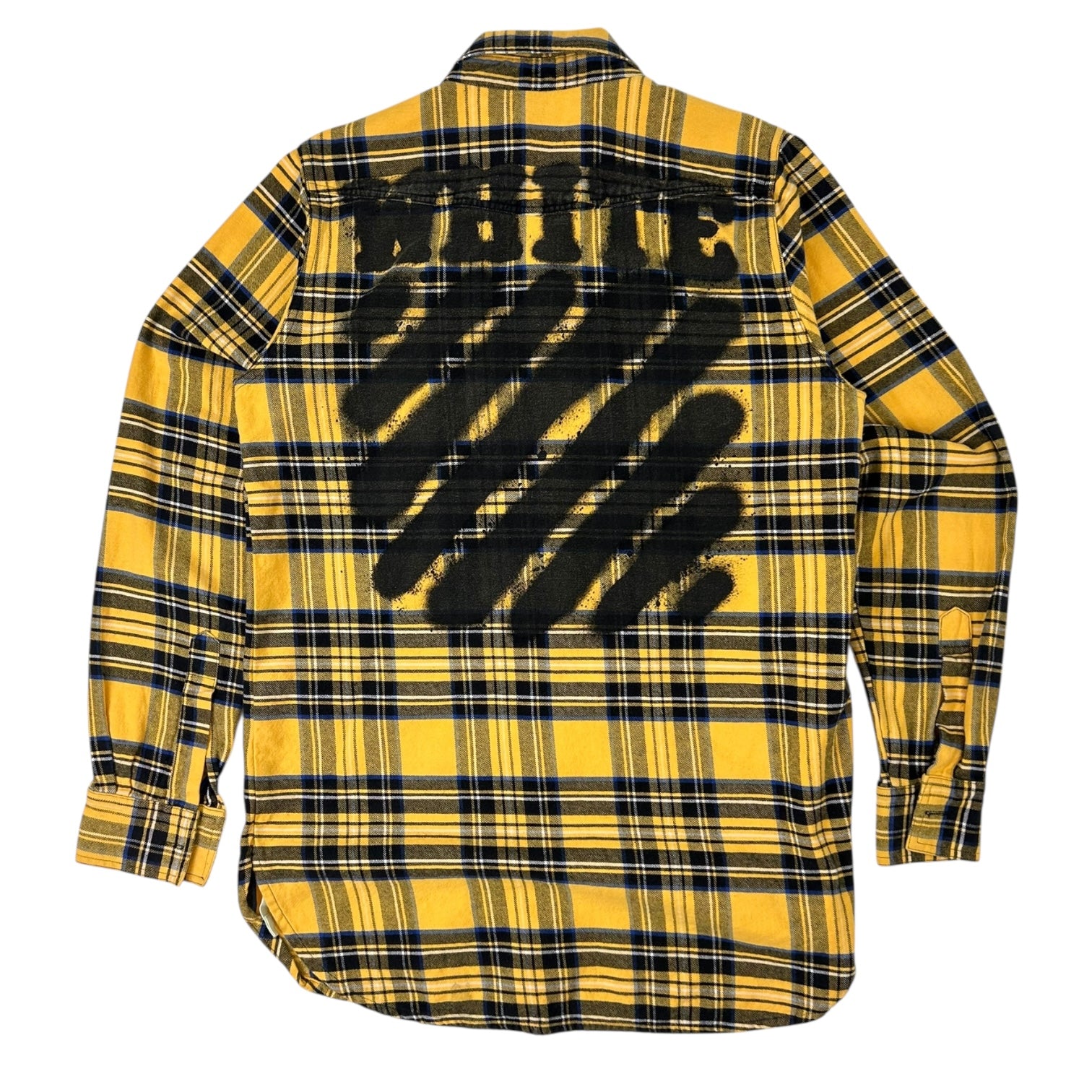 Off-White Spray Paint Flannel Yellow