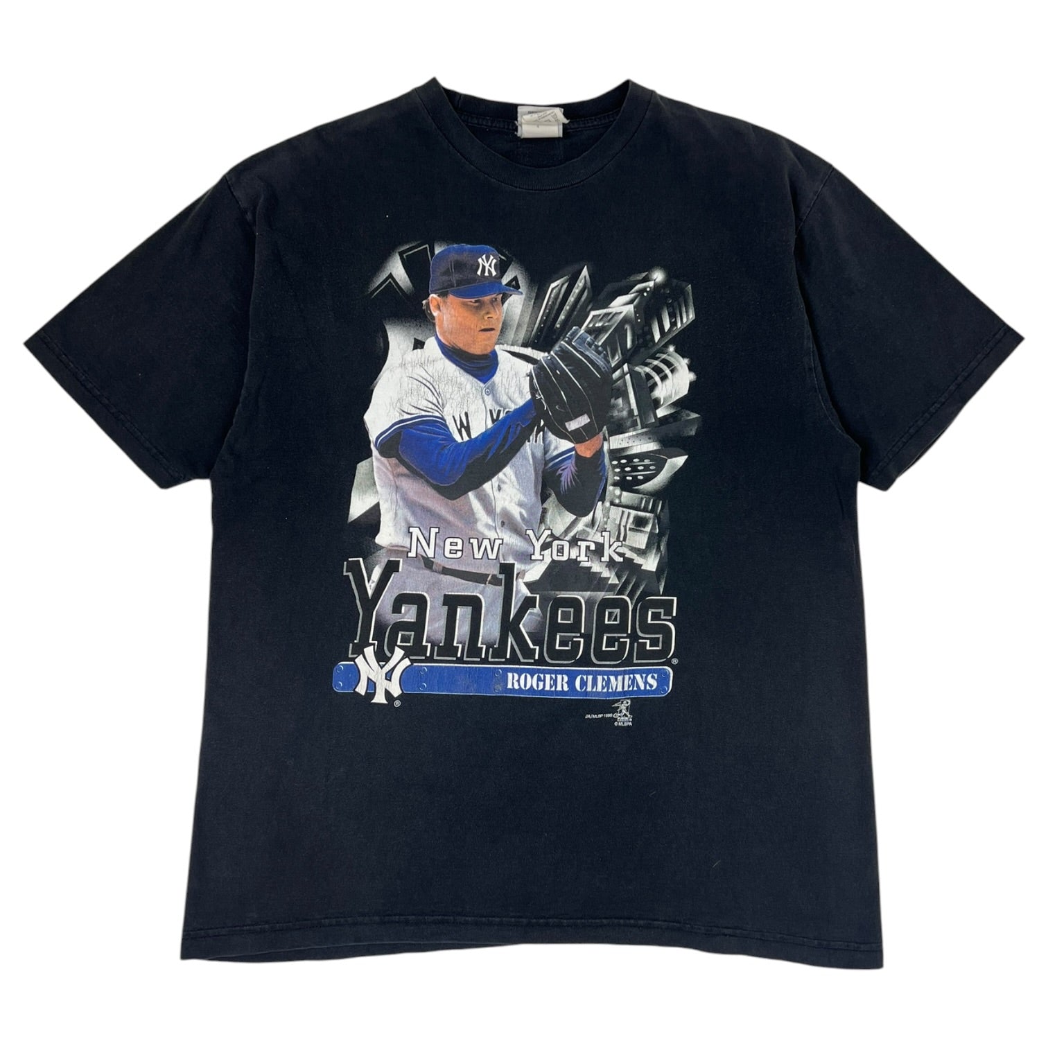 Vintage 1999 Roger Clemens Yankees T-Shirt Black