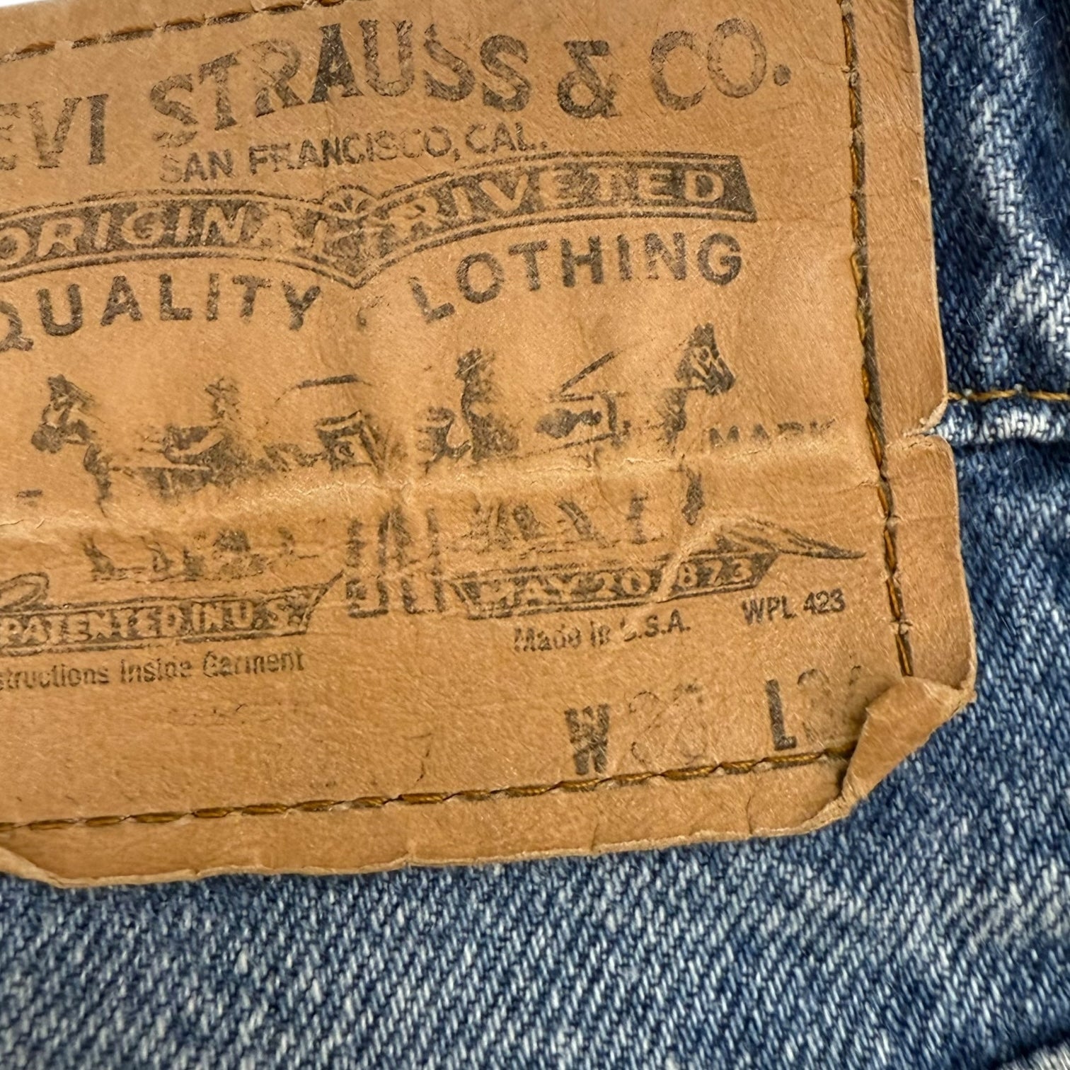 Vintage Levi’s Orange Tab Denim Pants Light Wash