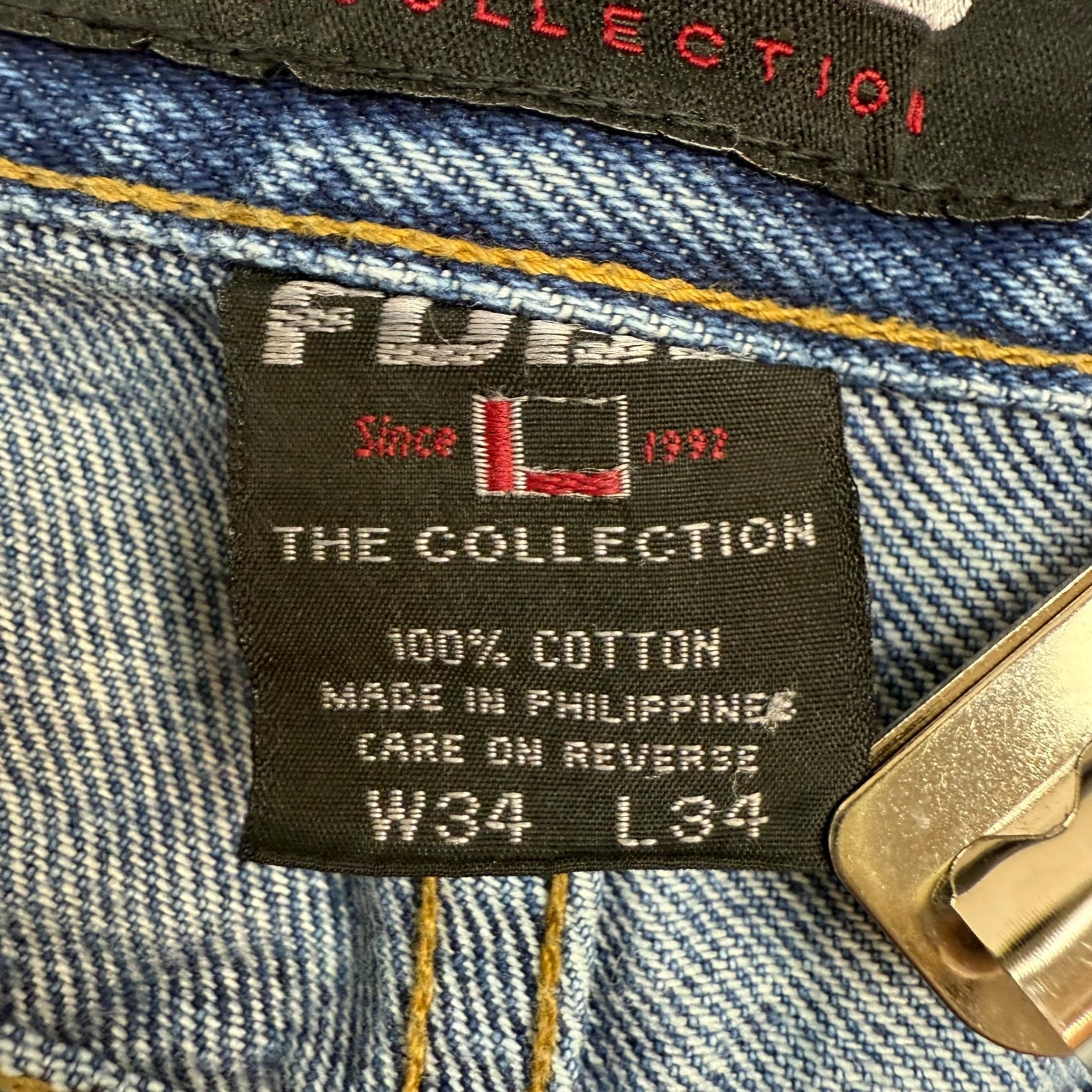 Vintage Fubu The Collection Wide Fit Denim Pants Medium Wash