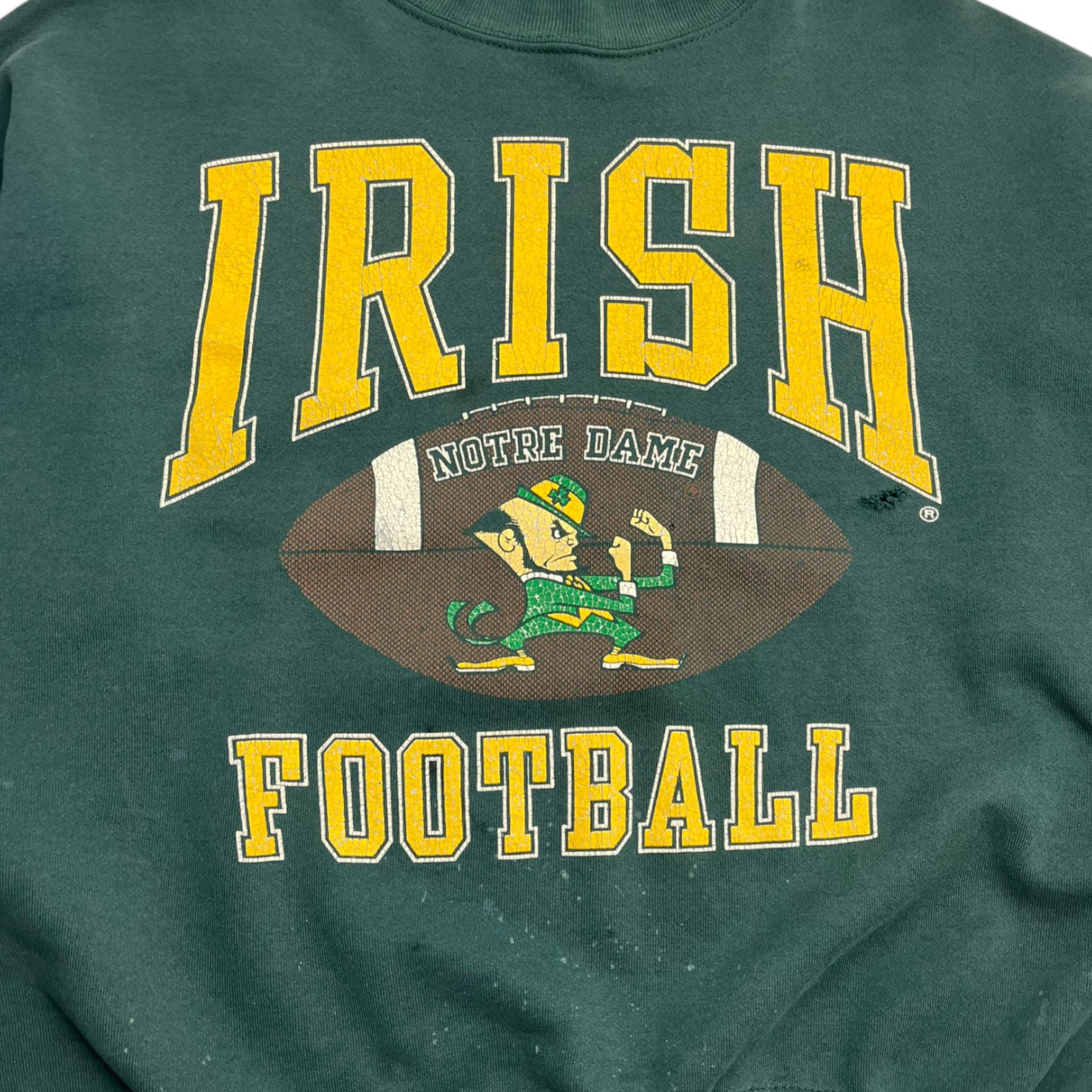 Vintage Notre Dame Irish Football Crew Neck