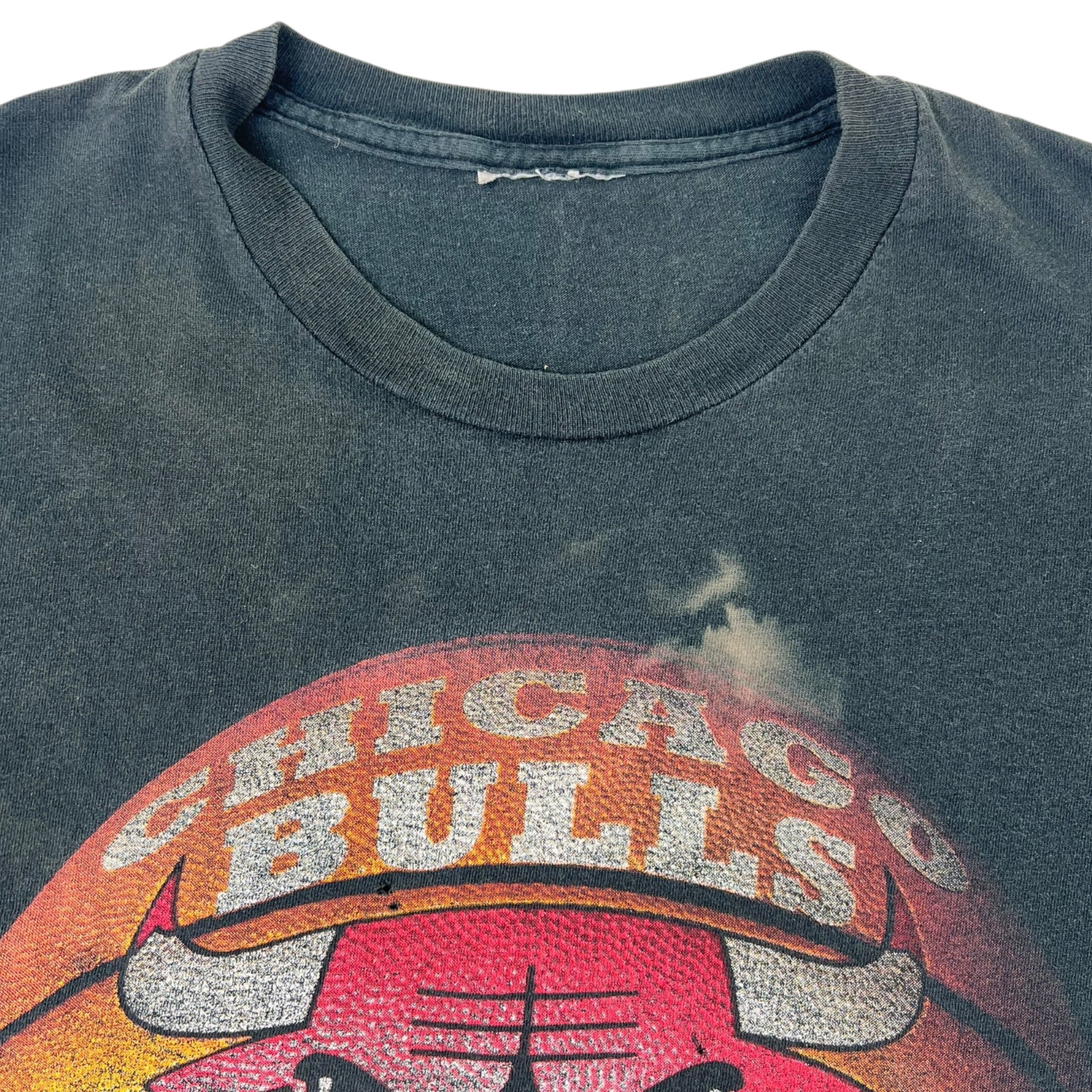Vintage Chicago Bulls ‘96 Champions T-Shirt Washed Black