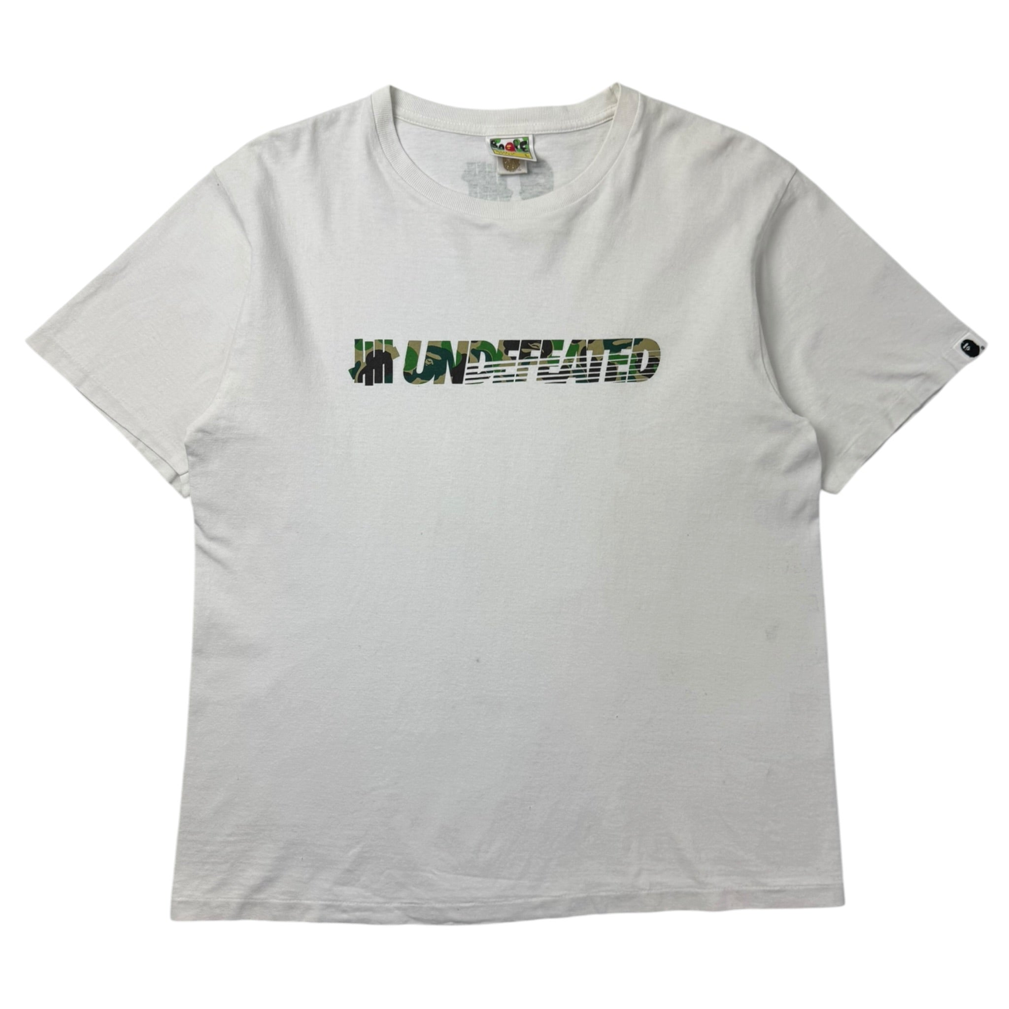 BAPE x Undefeated Unbalance Tee White