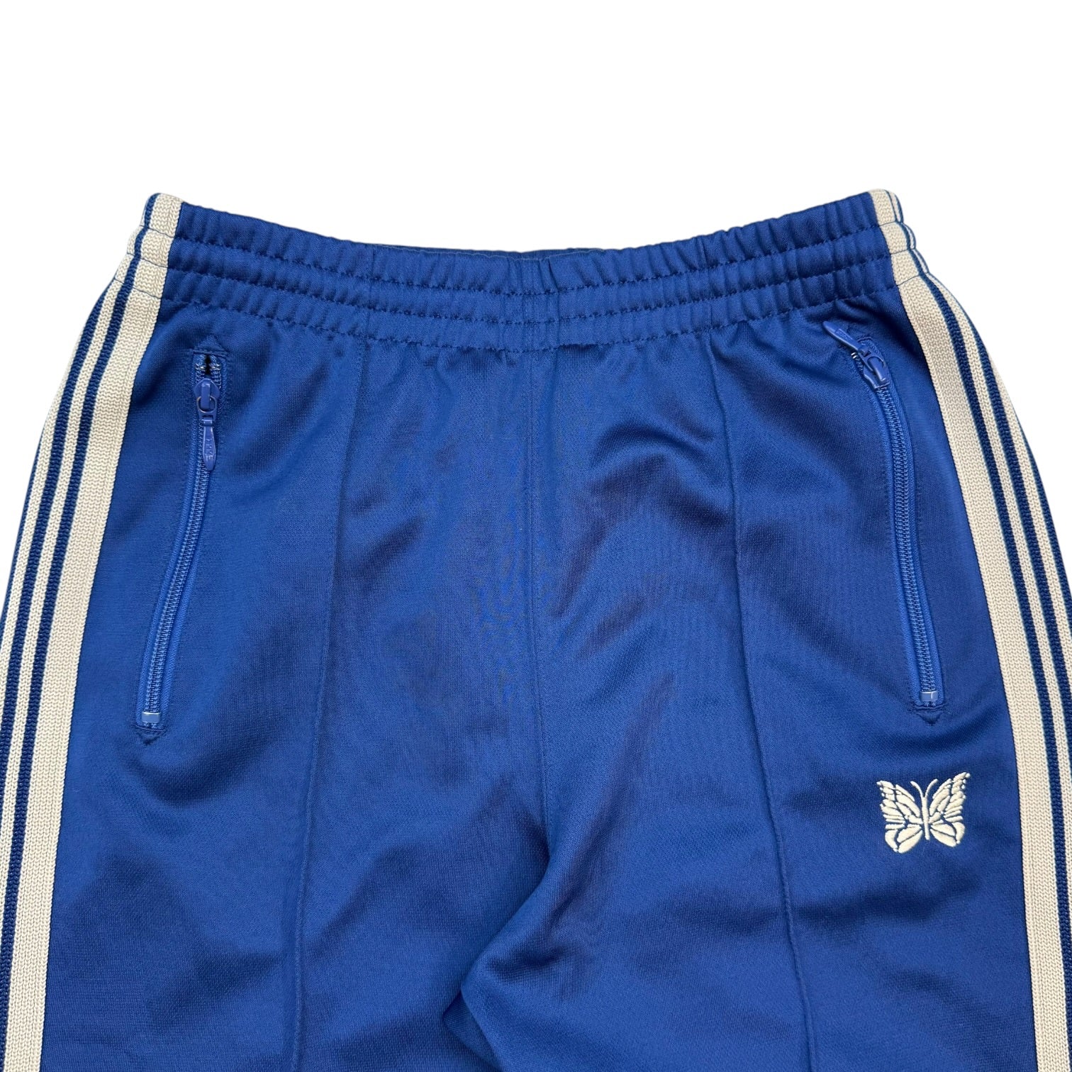Needles Narrow Track Pants Blue/White