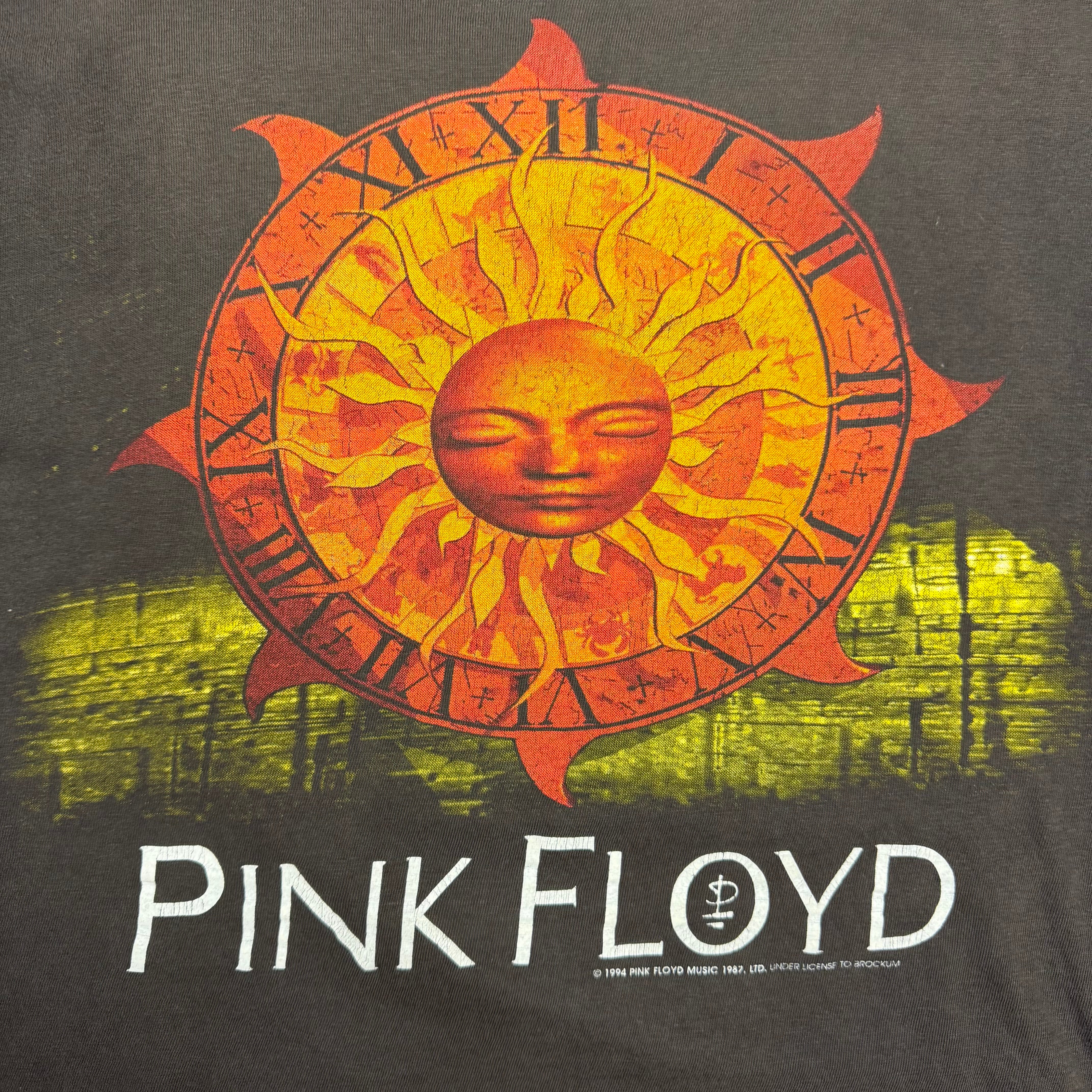 1994 Pink Floyd Sun Dial North American Tour Tee Black