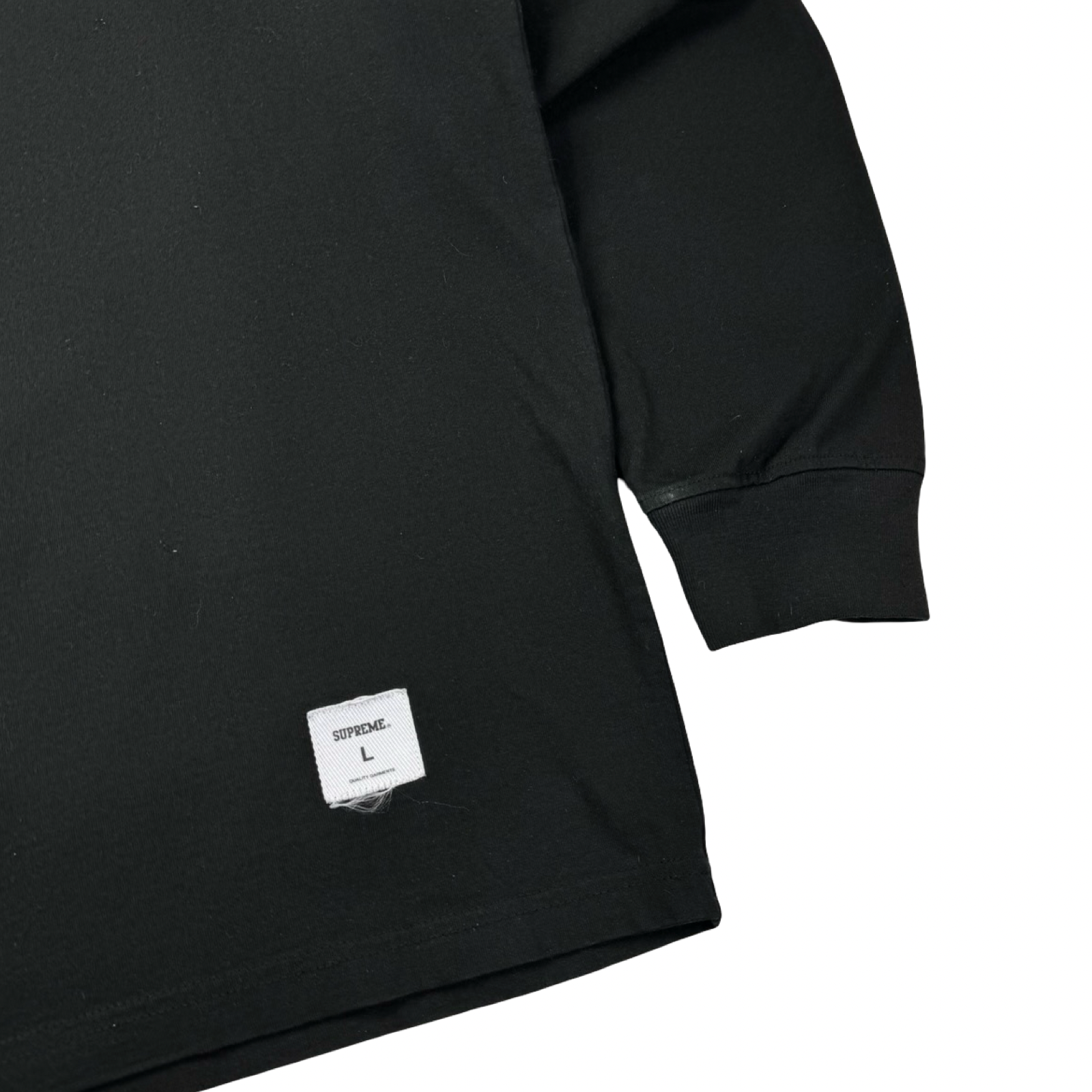 Supreme Trademark LS Top Black