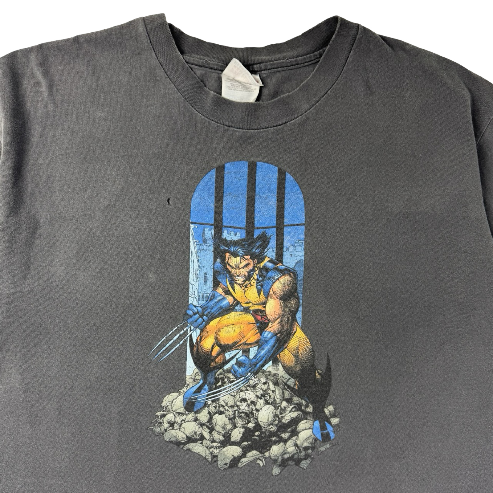 1999 Wolverine Skull Pile Graffiti T-Shirt