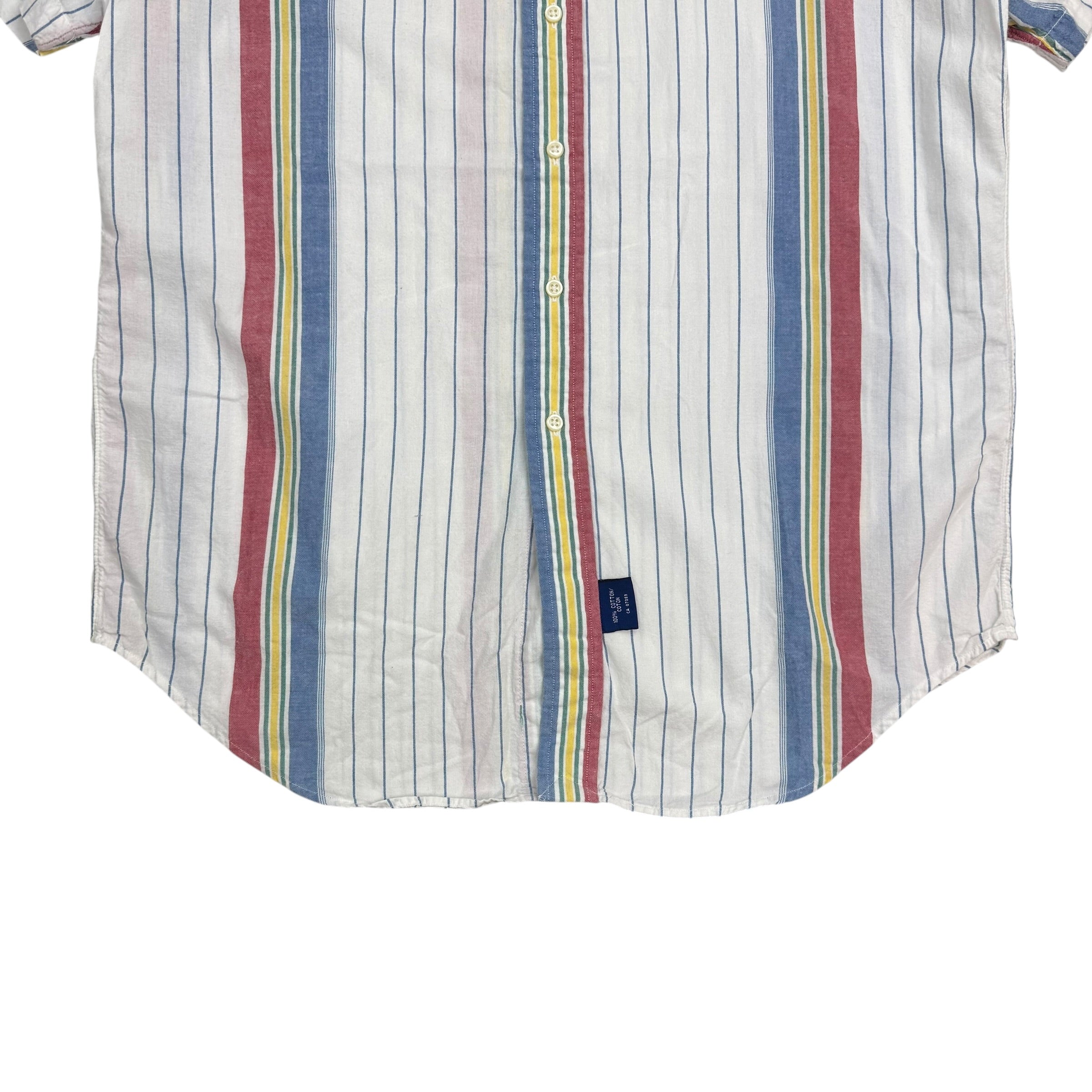 Vintage Polo Ralph Lauren Striped Button Up Shirt Multicolour/White
