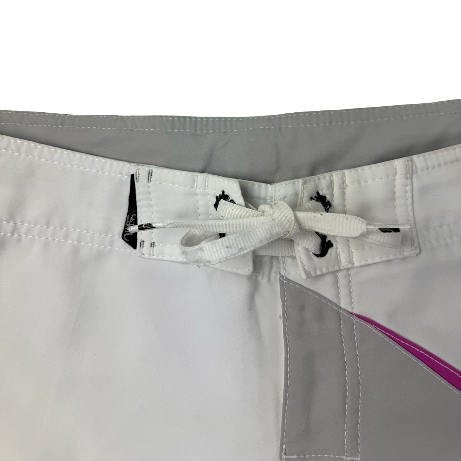 Vintage Y2K Quiksilver Cargo Board Shorts White