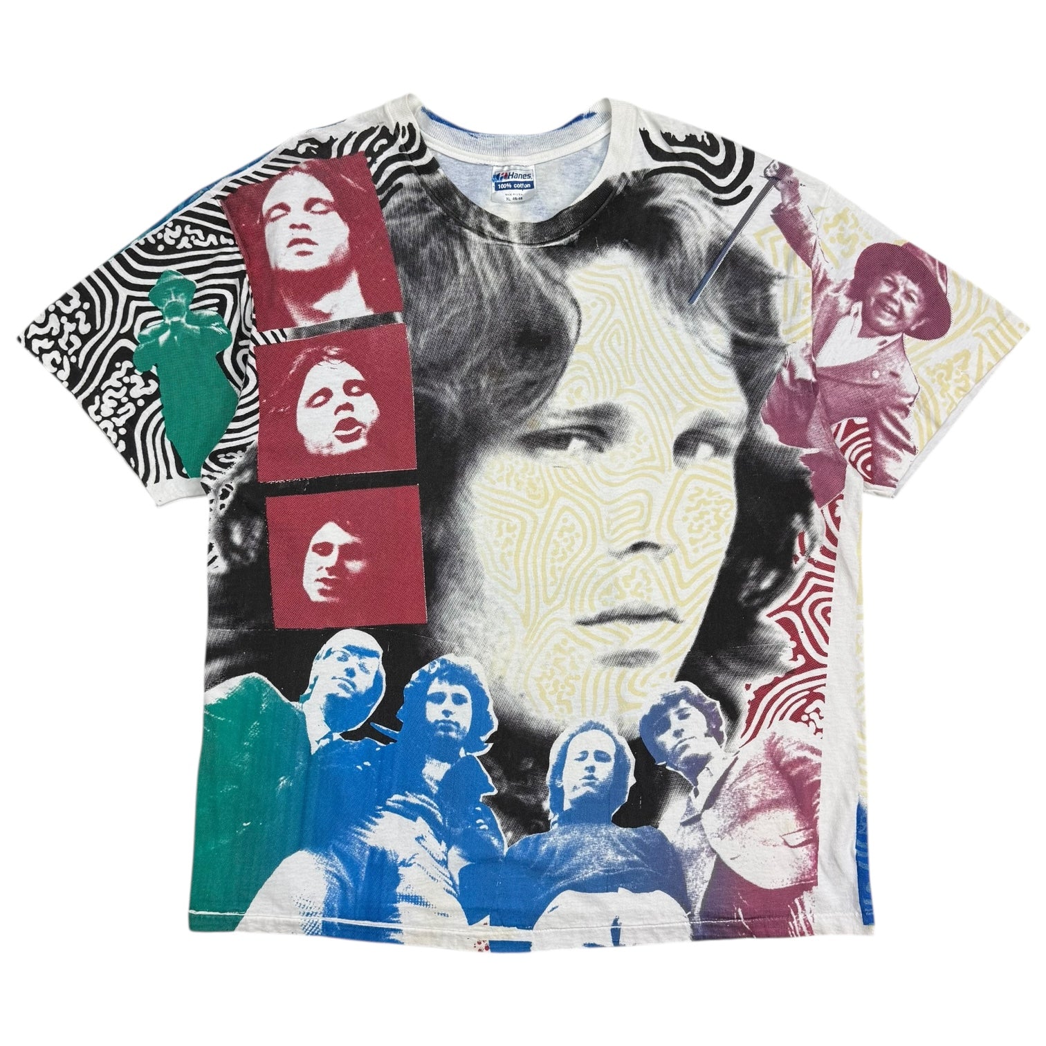 1990s Jim Morrison AOP Tee White/Multicolour