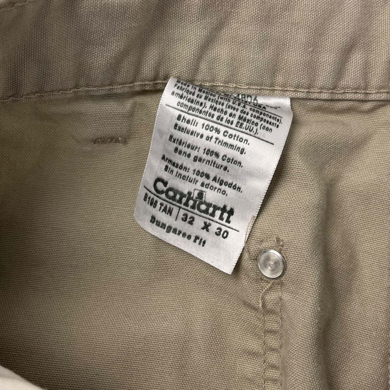 Carhartt Double Knee Work Pants Beige