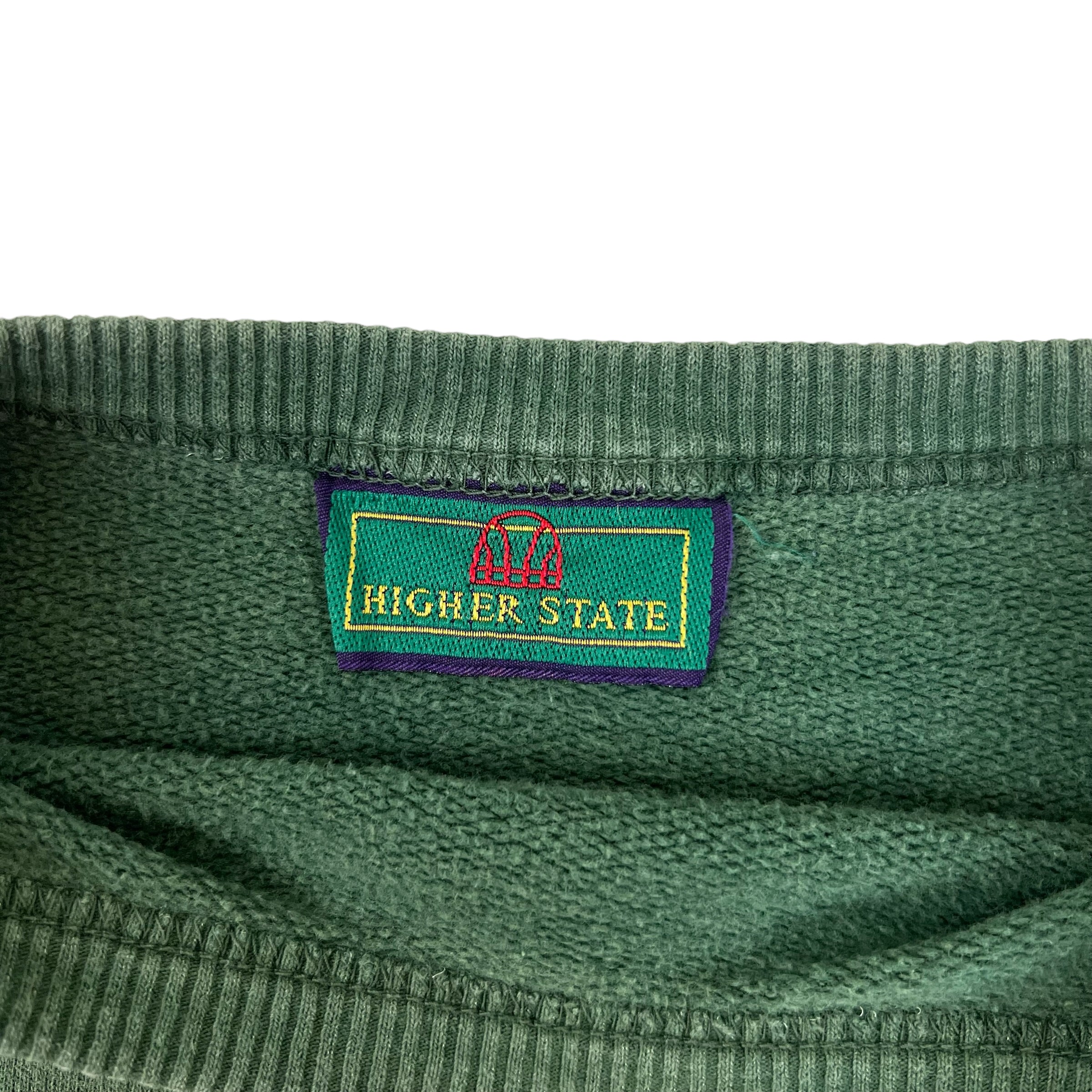 Vintage Higher State Jeans Crewneck Green
