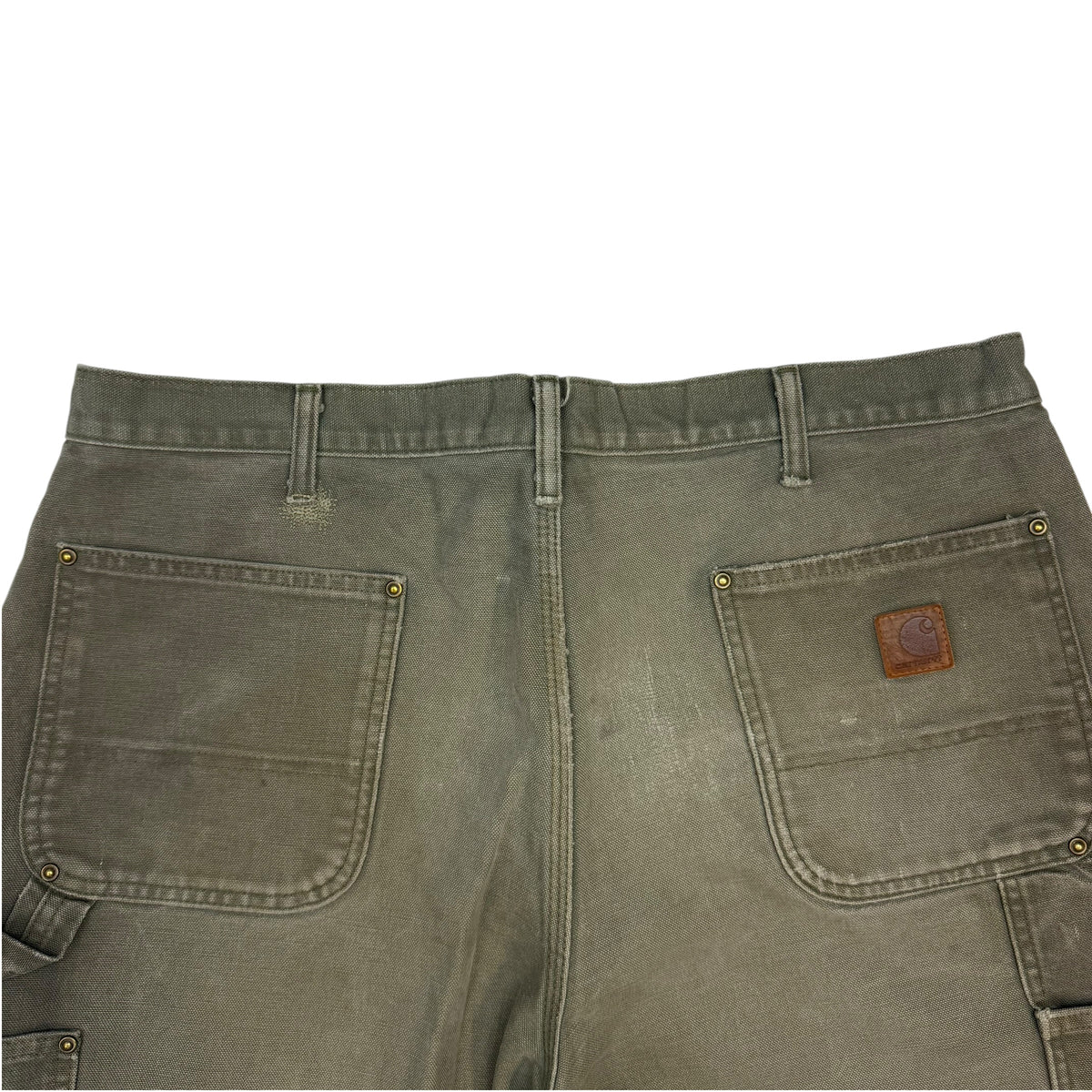 Vintage Carhartt Double Knee Pants Washed Green