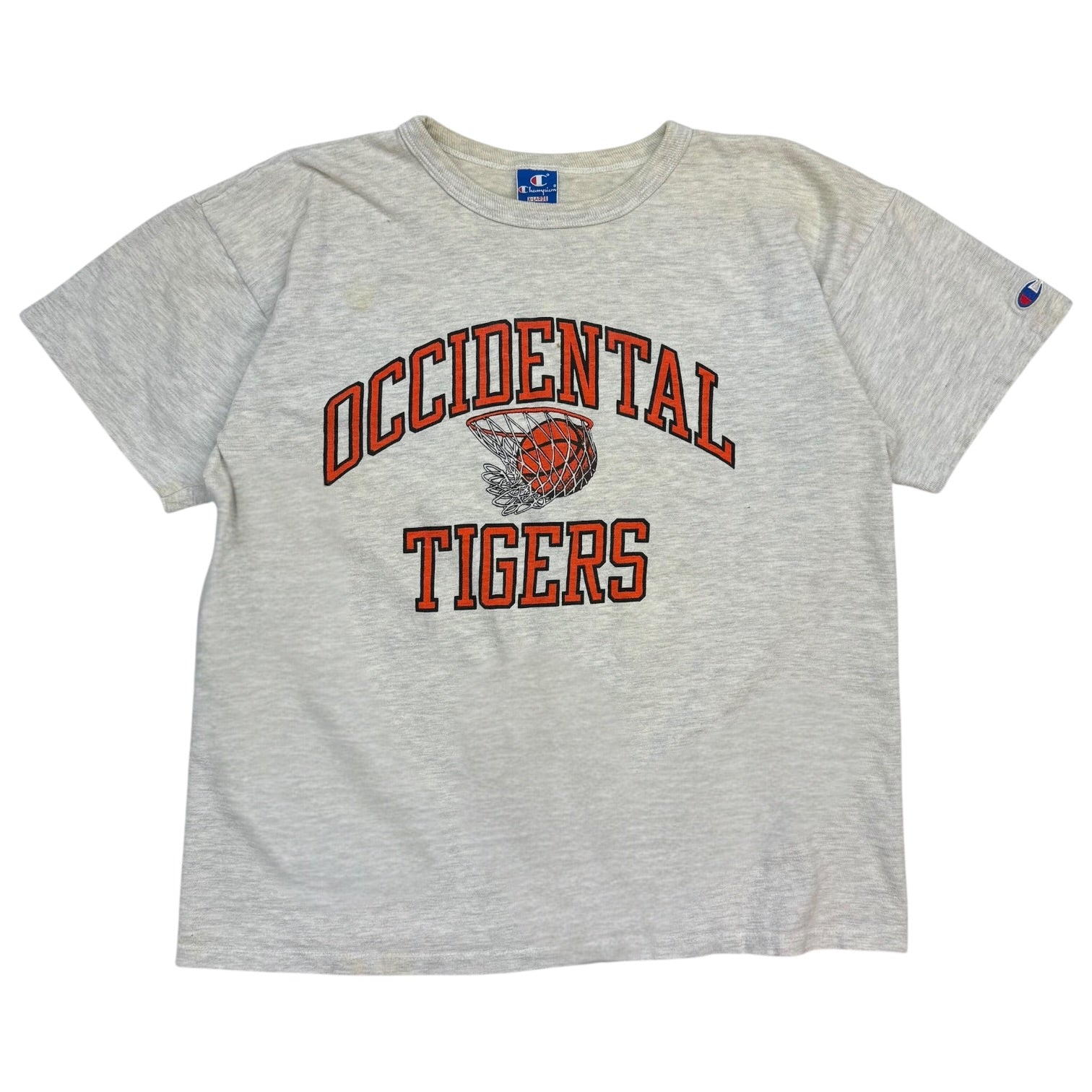 Vintage Champion Occidental Tigers Tee Grey