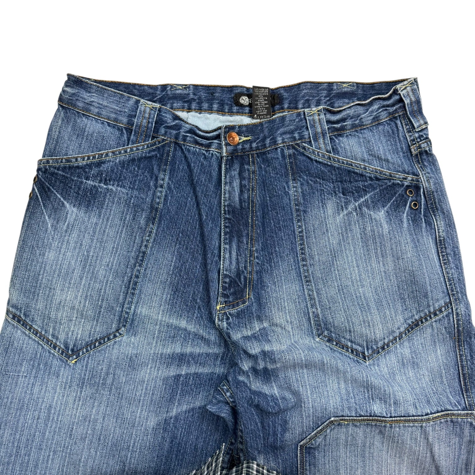 Vintage Sean John Patch Denim Pants Dark Wash