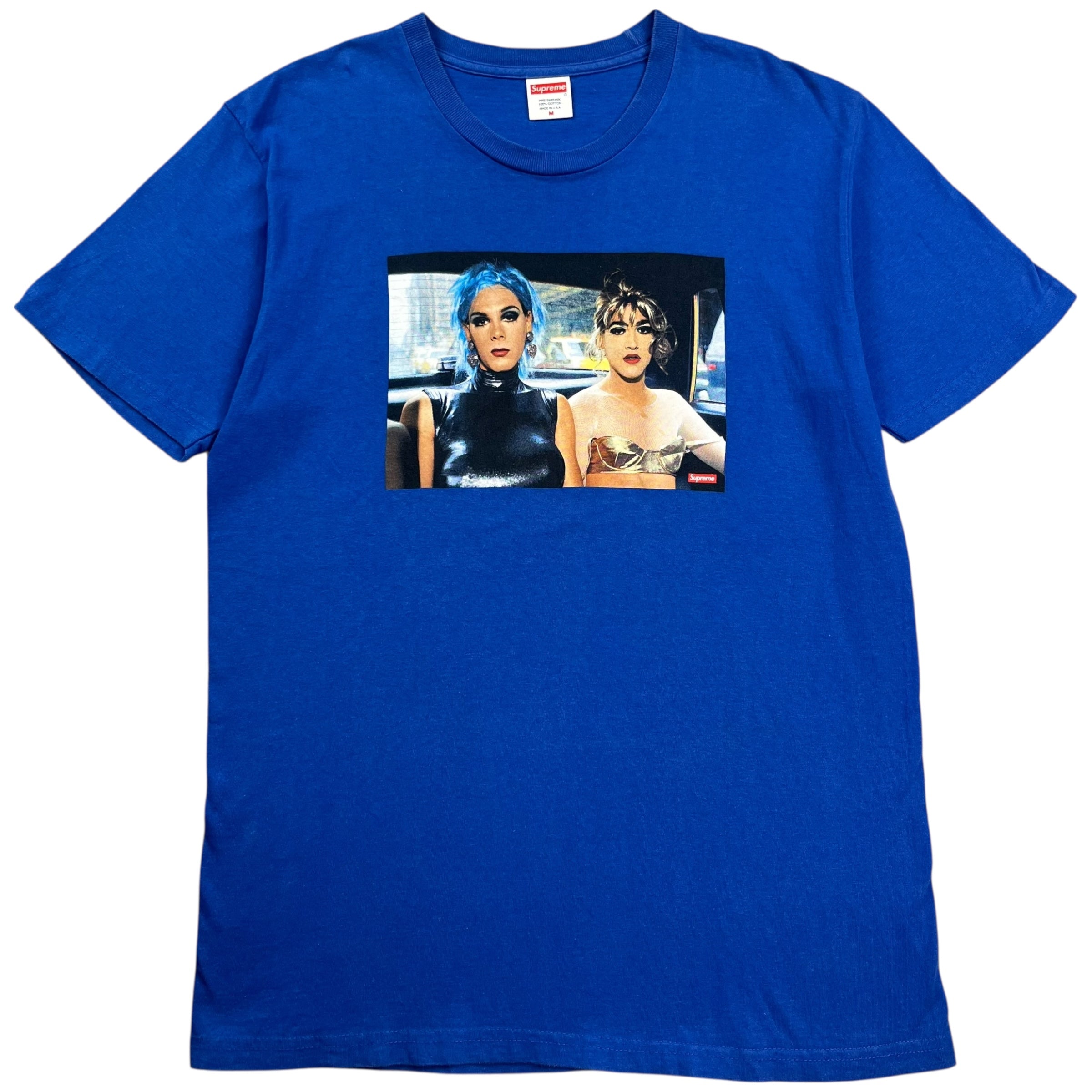 Supreme Nan Goldin Misty and Jimmy Paulette Tee Blue