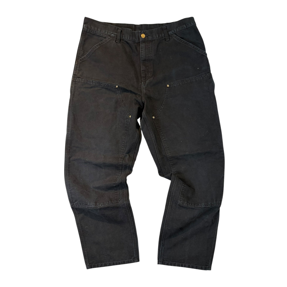 Carhartt B01 Firm Duck Double-Front Utility Work Pants Black