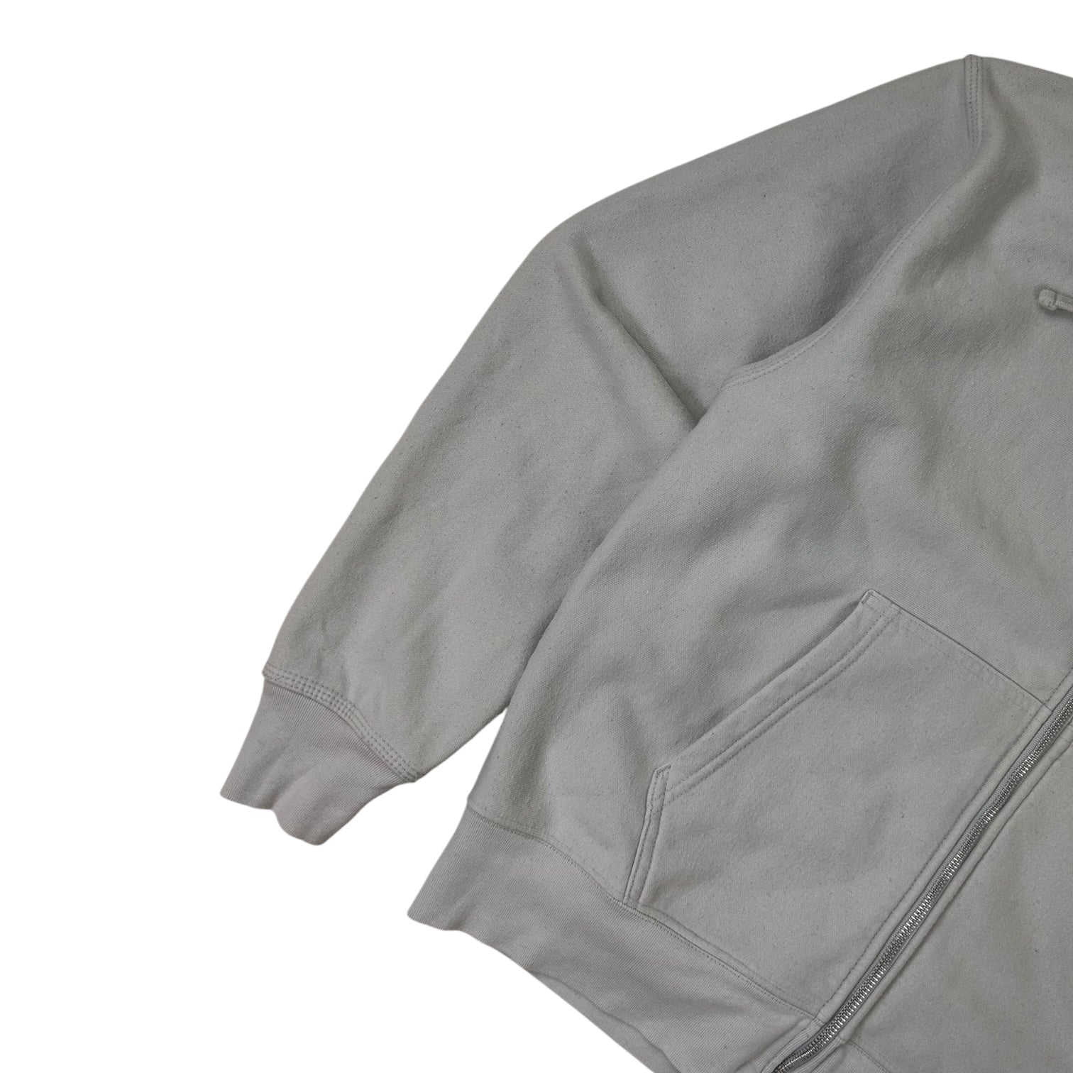 Stussy Basic Logo Zip-Up Hoodie Grey