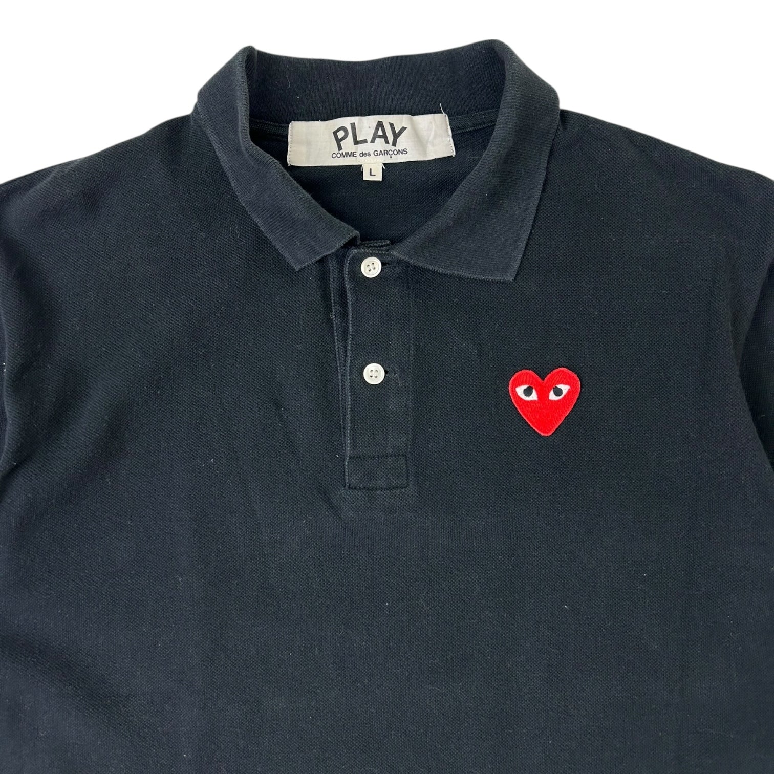 Comme Des Garçons Play Polo Black