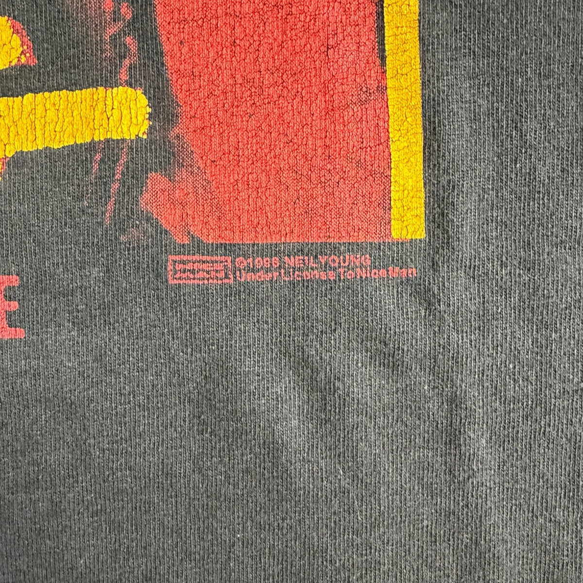 Vintage Neil Young Crazy Horse T-Shirt Black