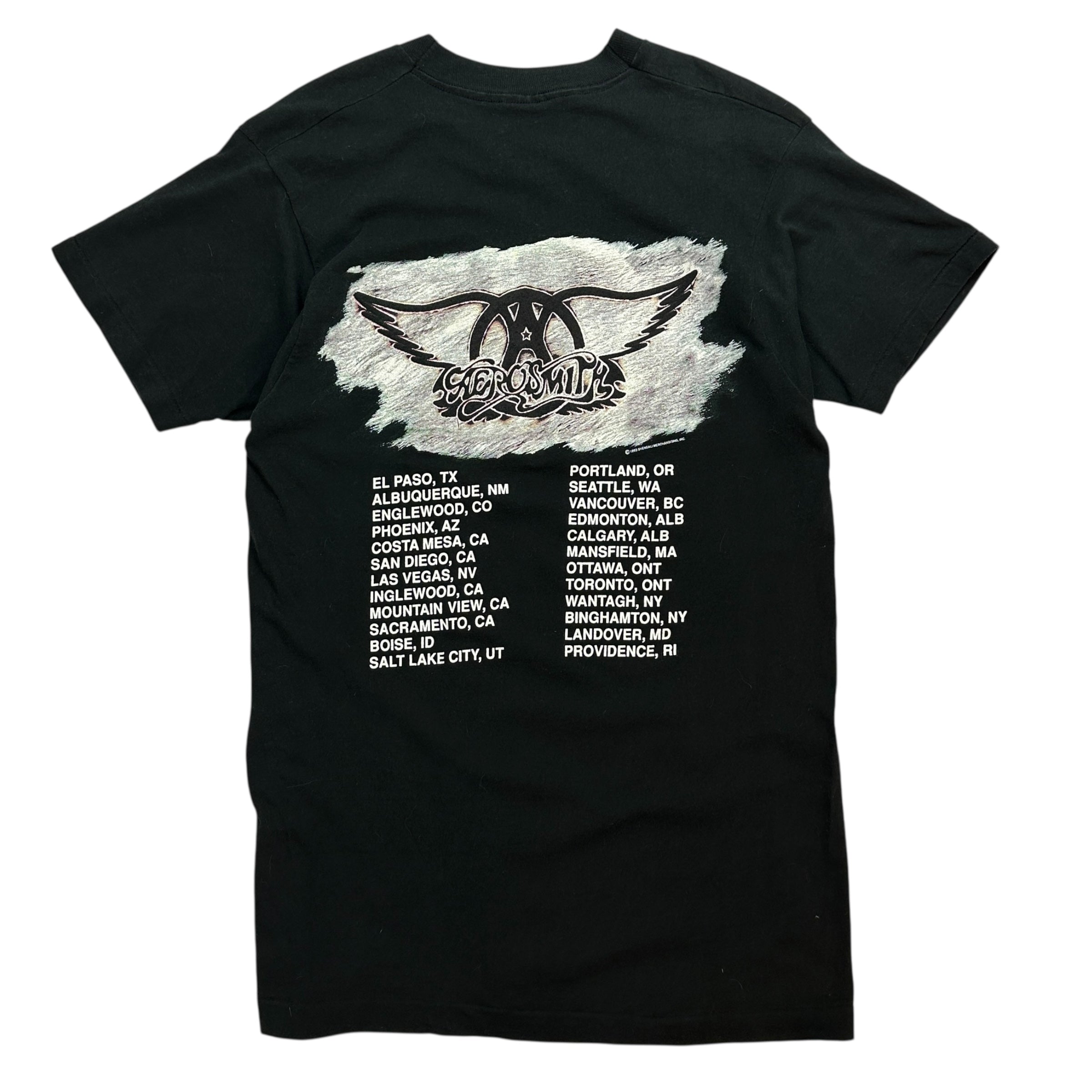 1993 Aerosmith Get a Grip Tour Tee Black