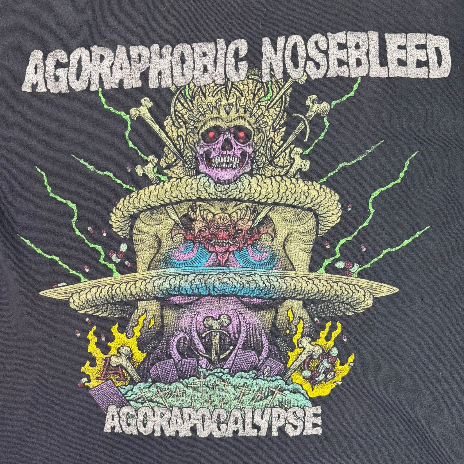 Vintage Agoraphobic Nosebleed T-Shirt Black