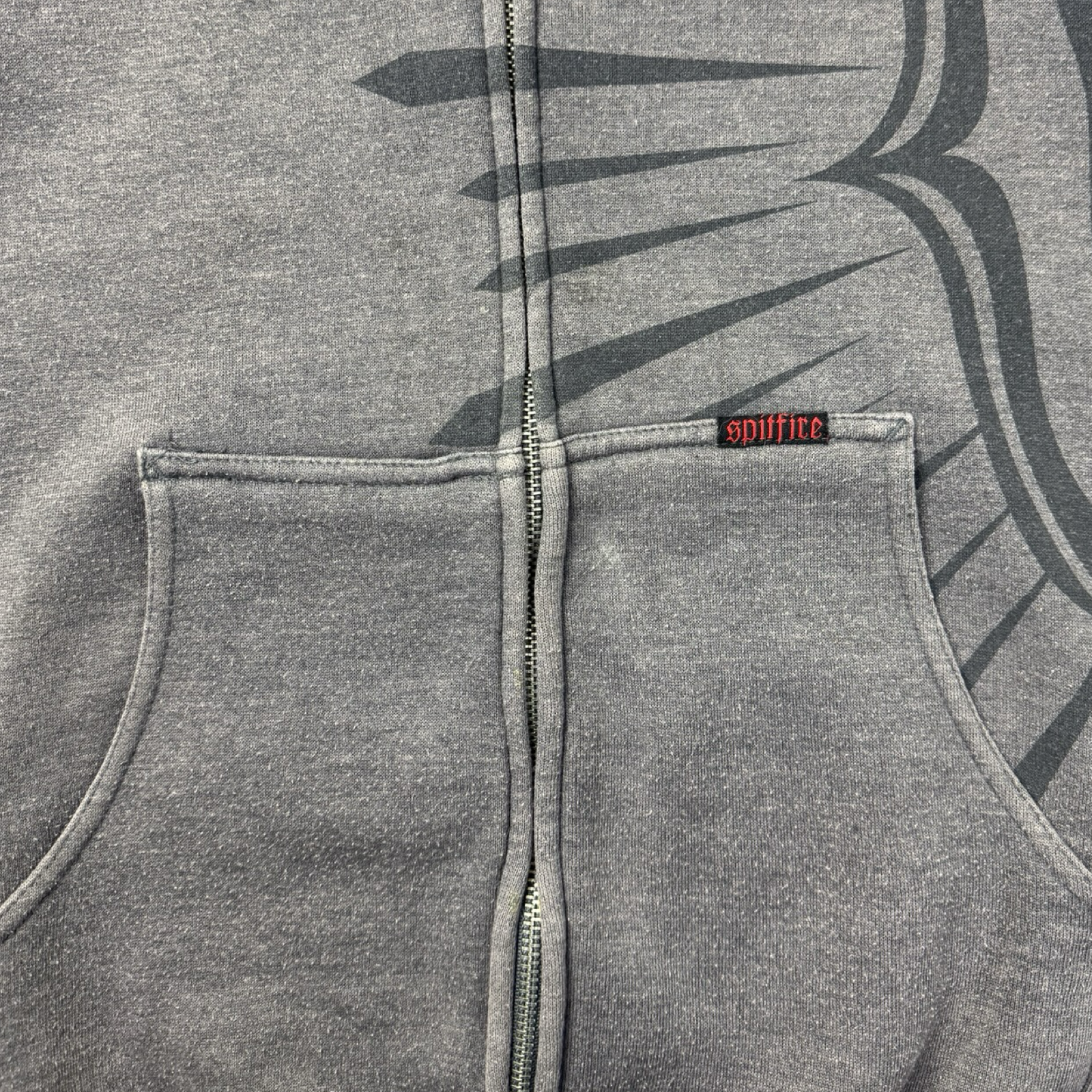 Vintage Y2K Spitfire Spellout Zip Up Hoodie
