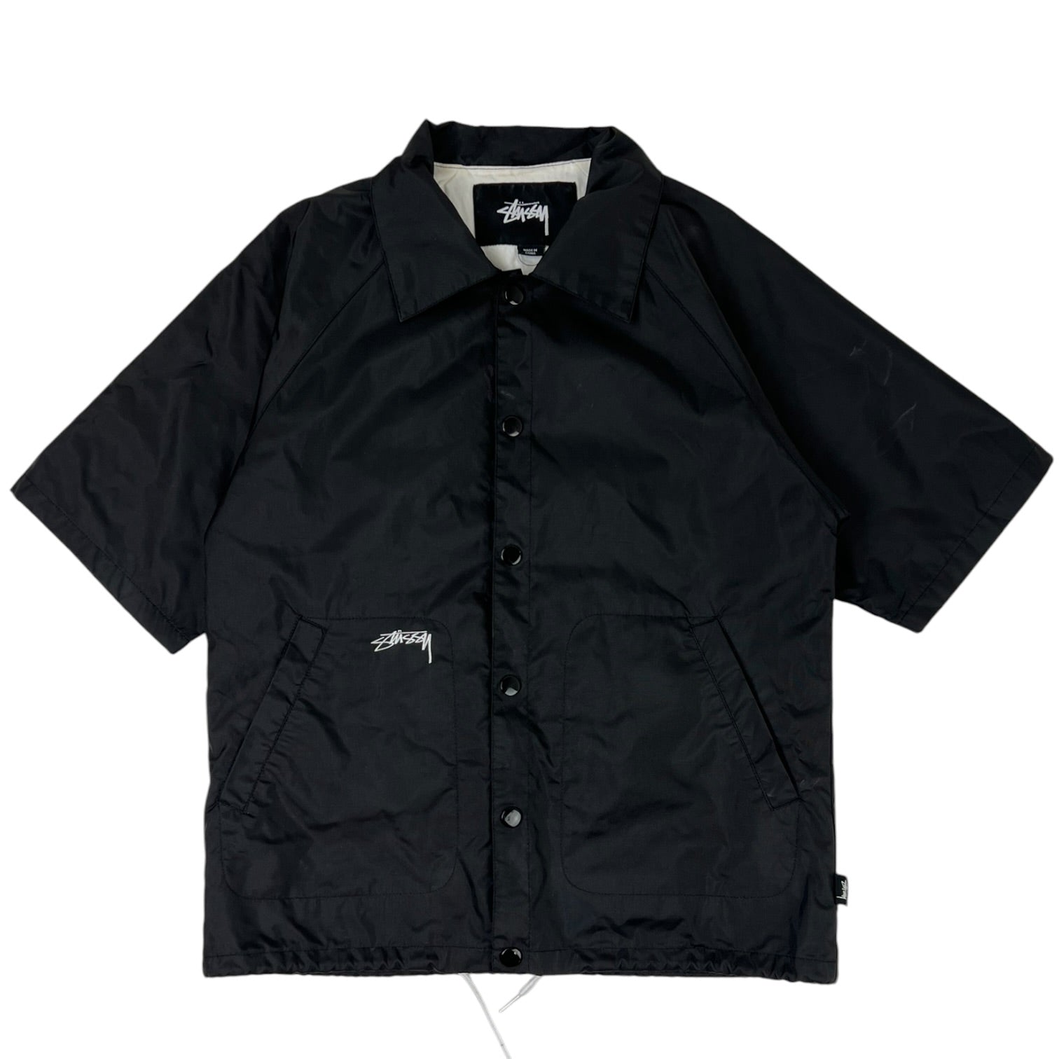 Stussy Nordhoff Short Sleeve Coaches Jacket Black