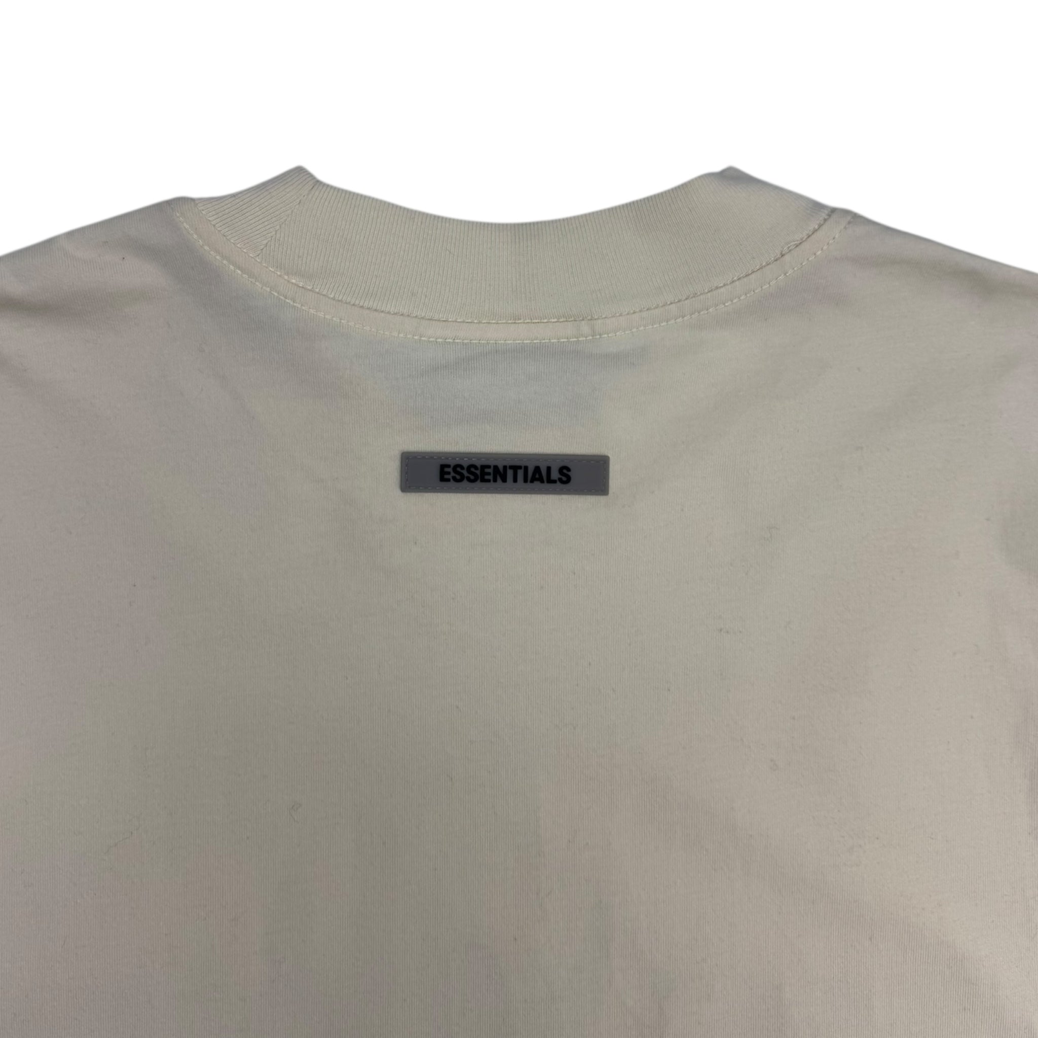 Fear Of God Essentials Applique Logo T-Shirt Cream