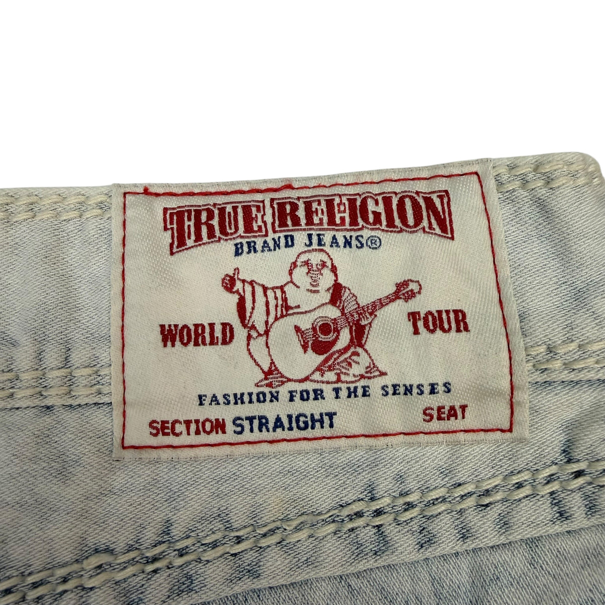 True Religion Straight Light Wash Jeans Blue