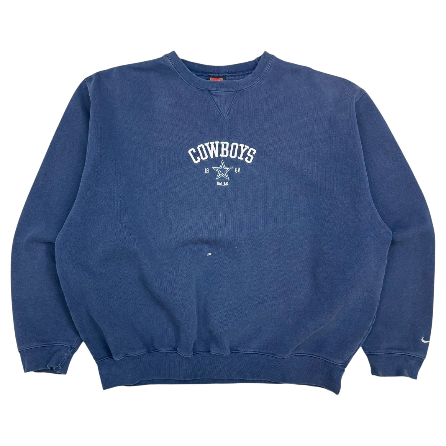 Vintage Nike Teams Dallas Cowboys Crewneck Navy Blue