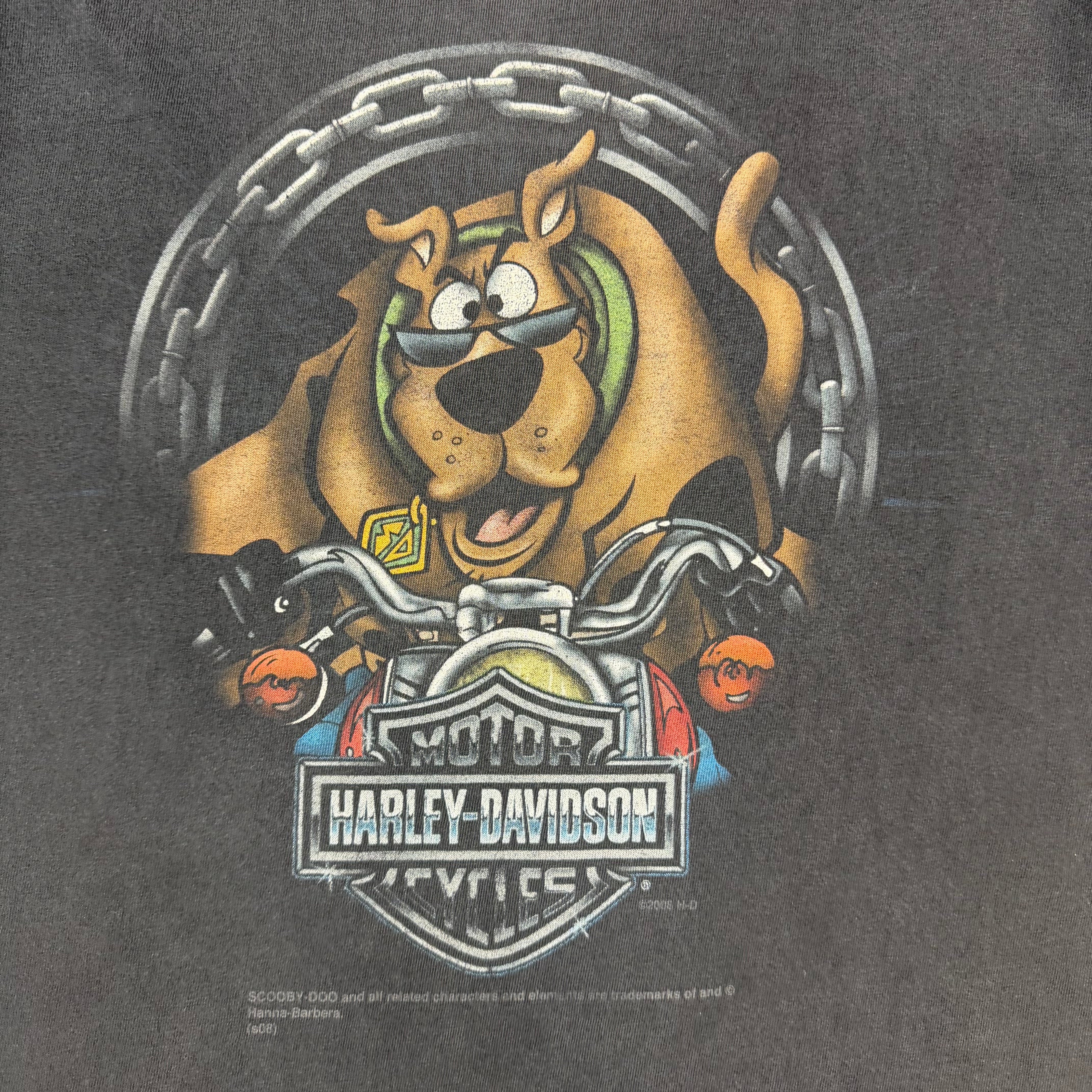 Vintage Harley Davidson Looney Tunes Tee Black