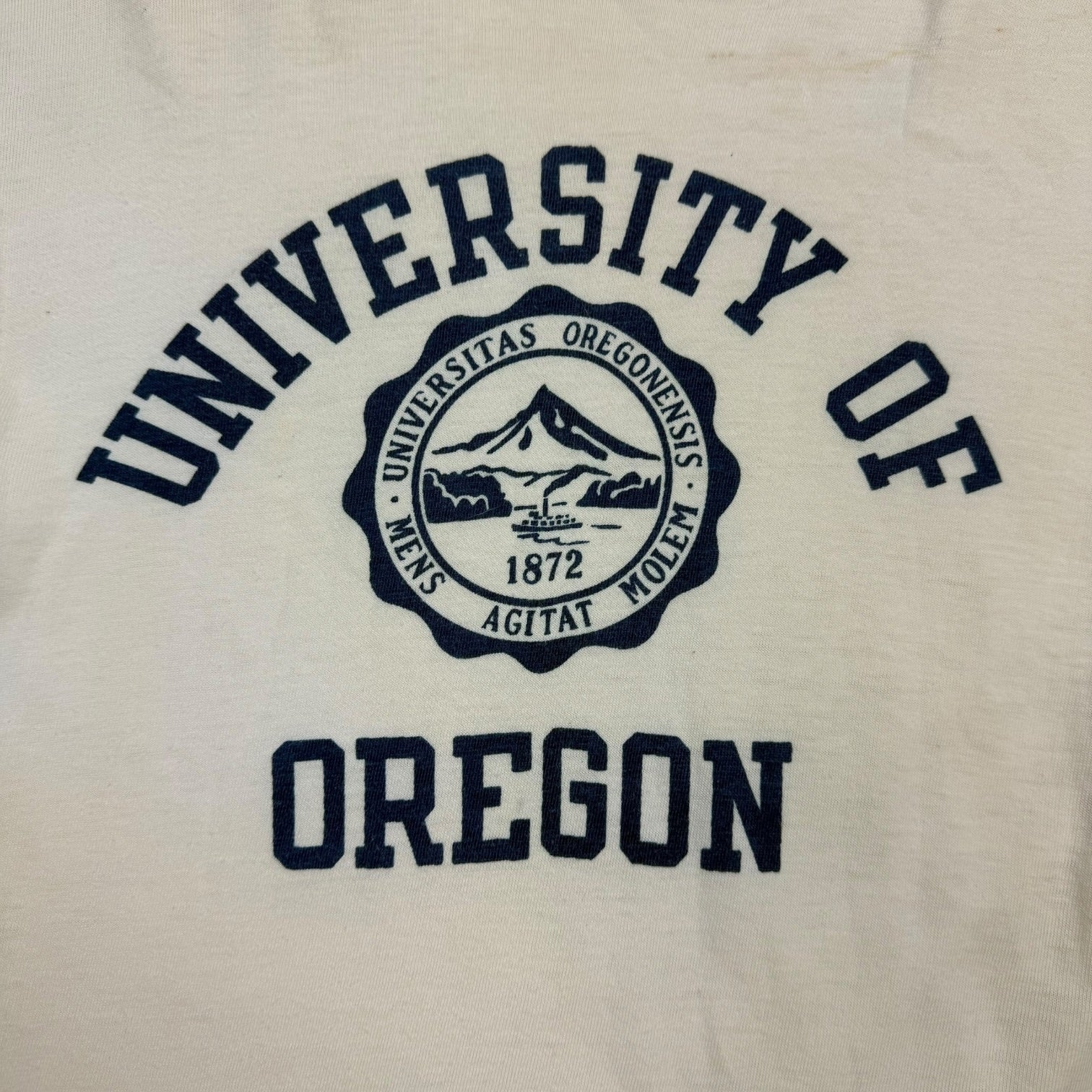 1970s University Of Oregon L/S Tee White