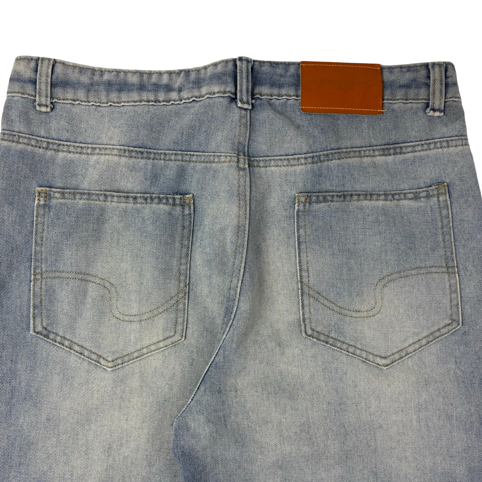 Vintage DSquared Light Wash Baggy Flared Denim Bottoms