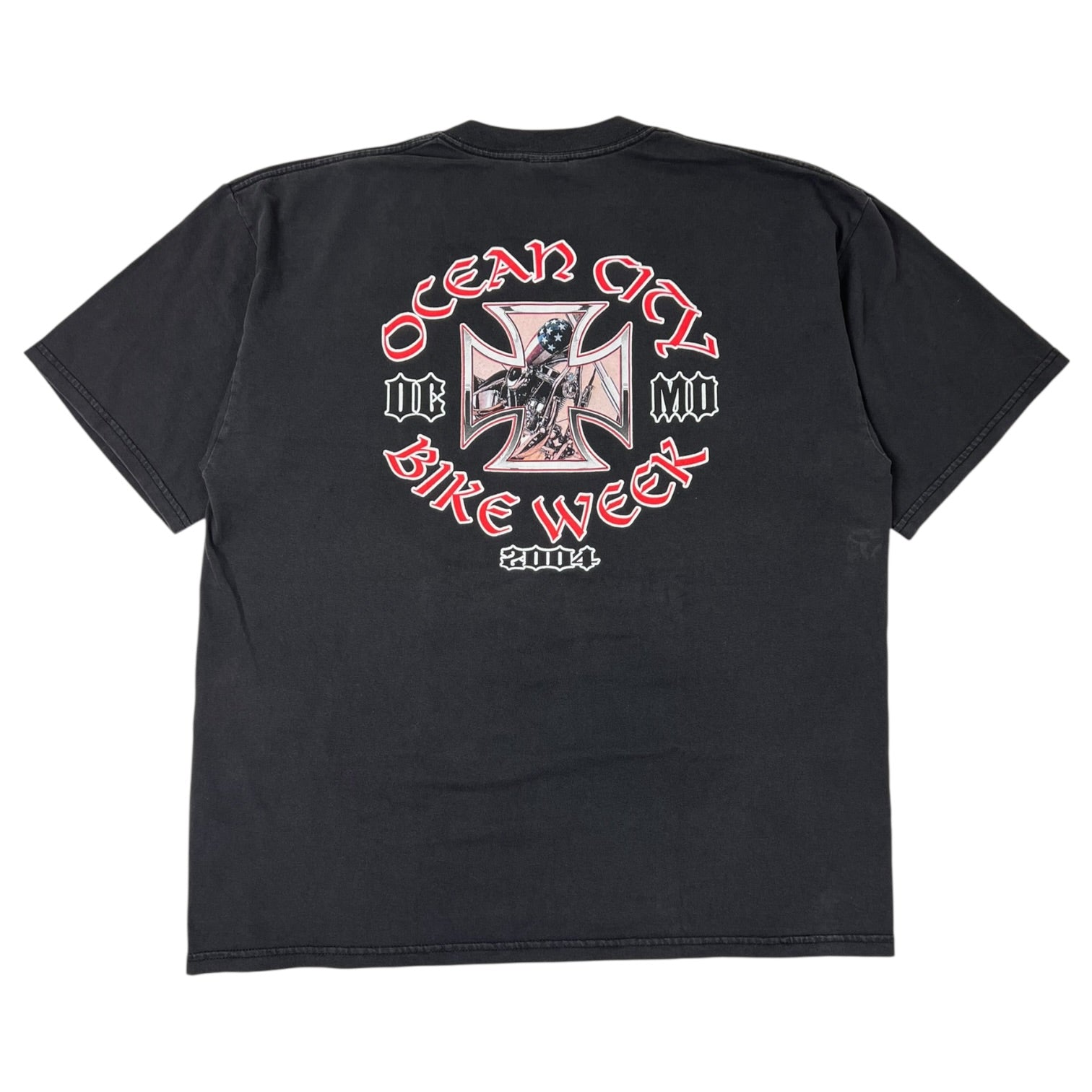 Vintage Ocean City Bike Week T-Shirt Black