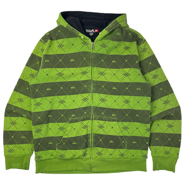 Vintage Y2K Quiksilver Striped Lined Hoodie