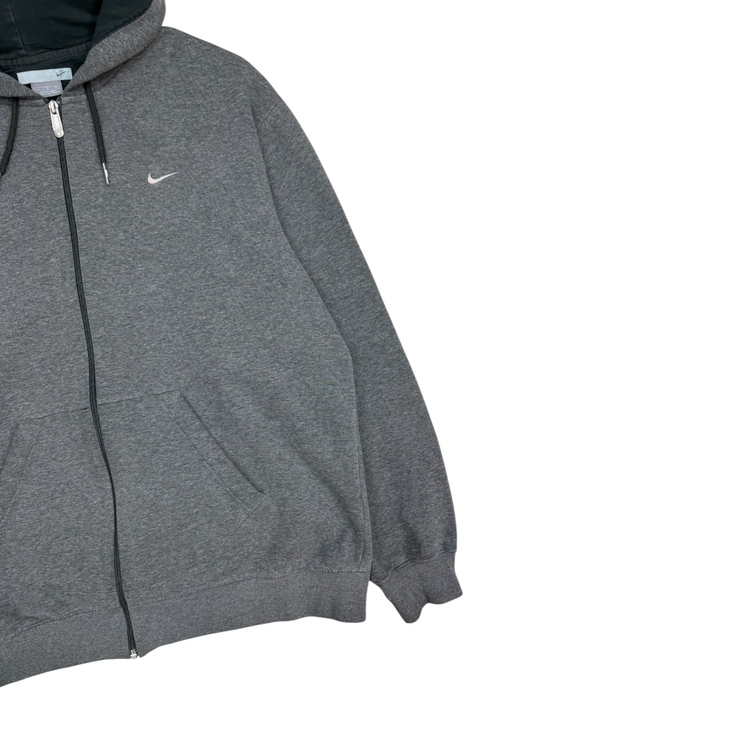 Vintage Nike Mini Swoosh Zip Up Grey