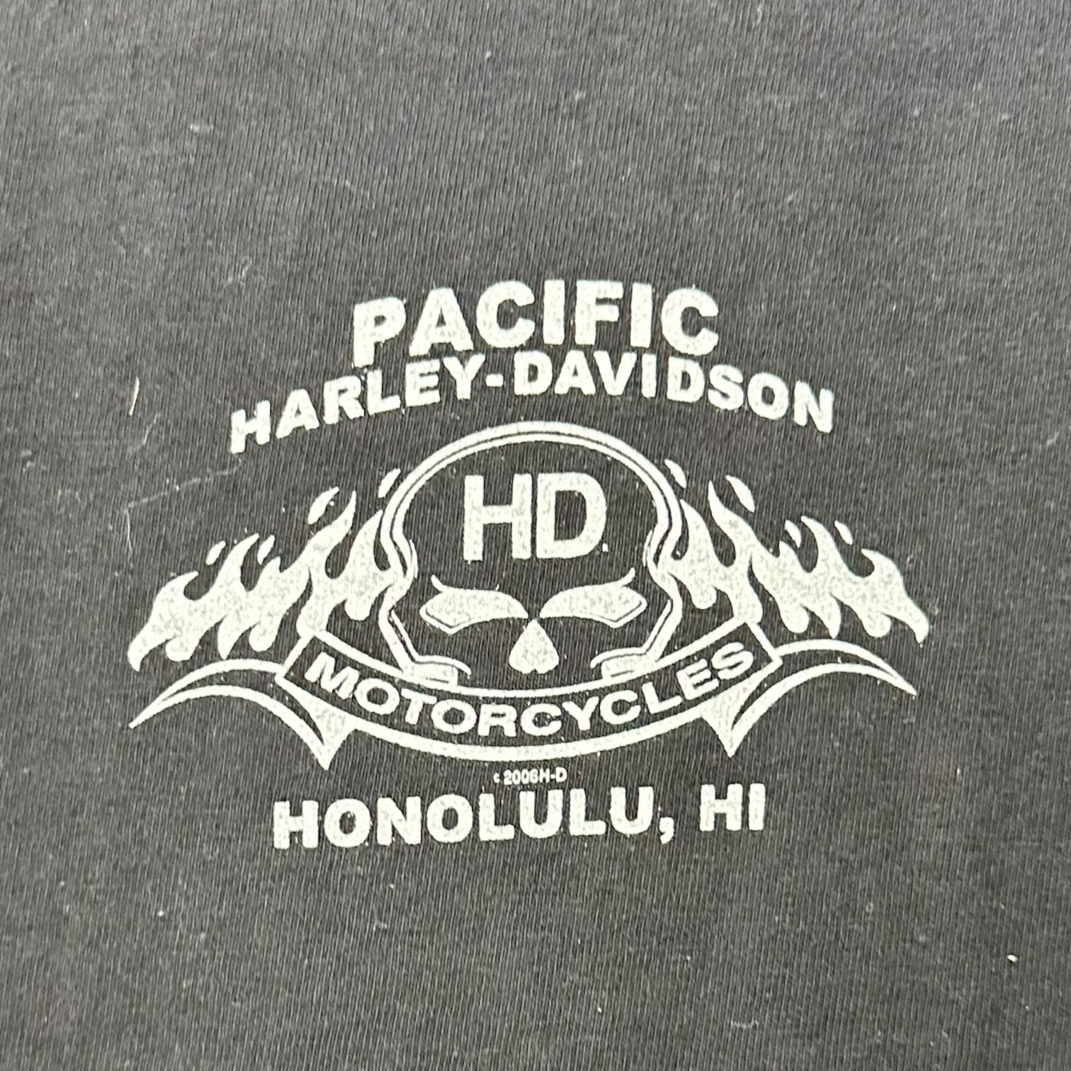 Vintage Harley Davidson Of Honolulu Tee Black