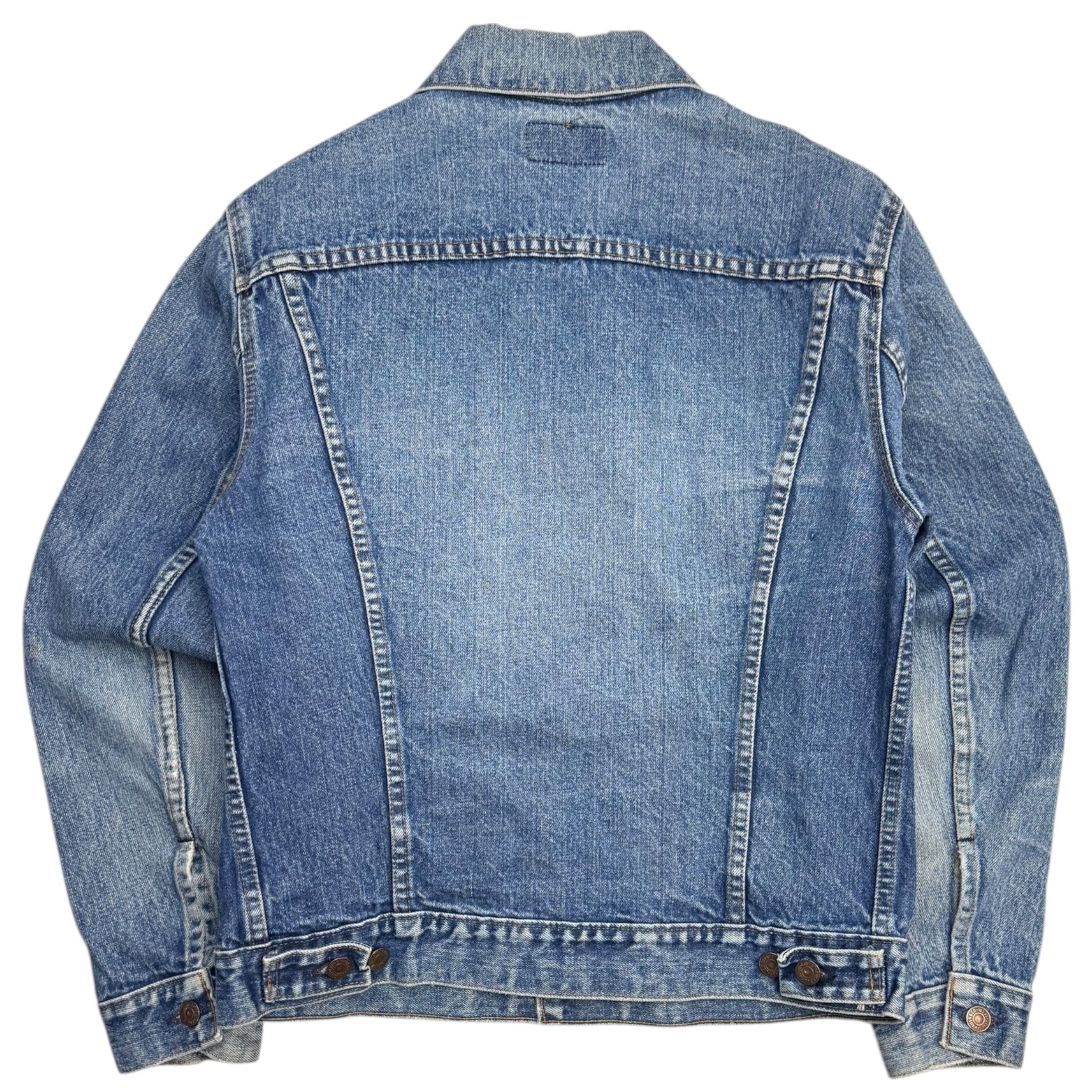 Vintage Lee Trucker Denim Jacket Worn In Indigo