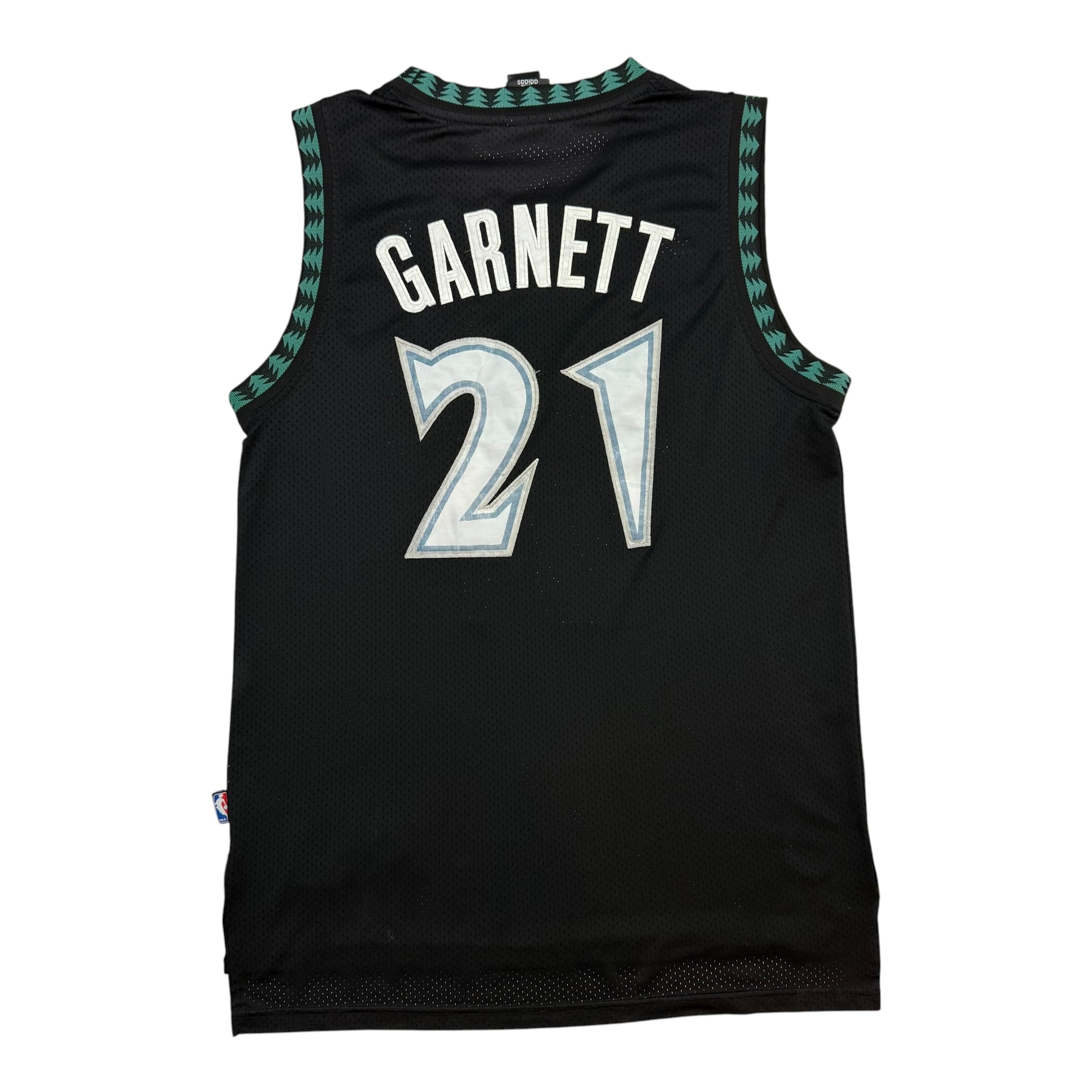 Vintage Adidas Minnesota Timberwolves Kevin Garnett Jersey Black