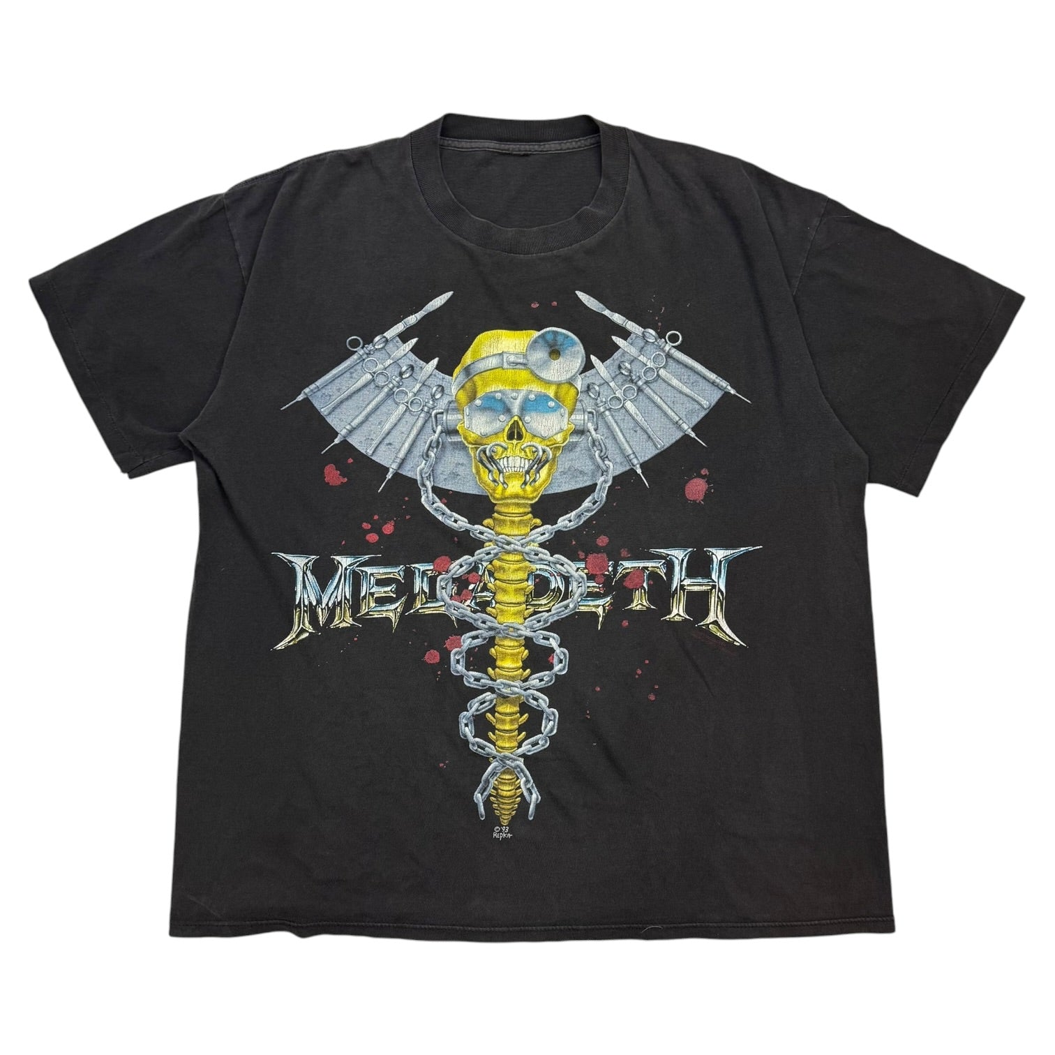 1993 MegaDeath Dr Vic Is In Tee Black