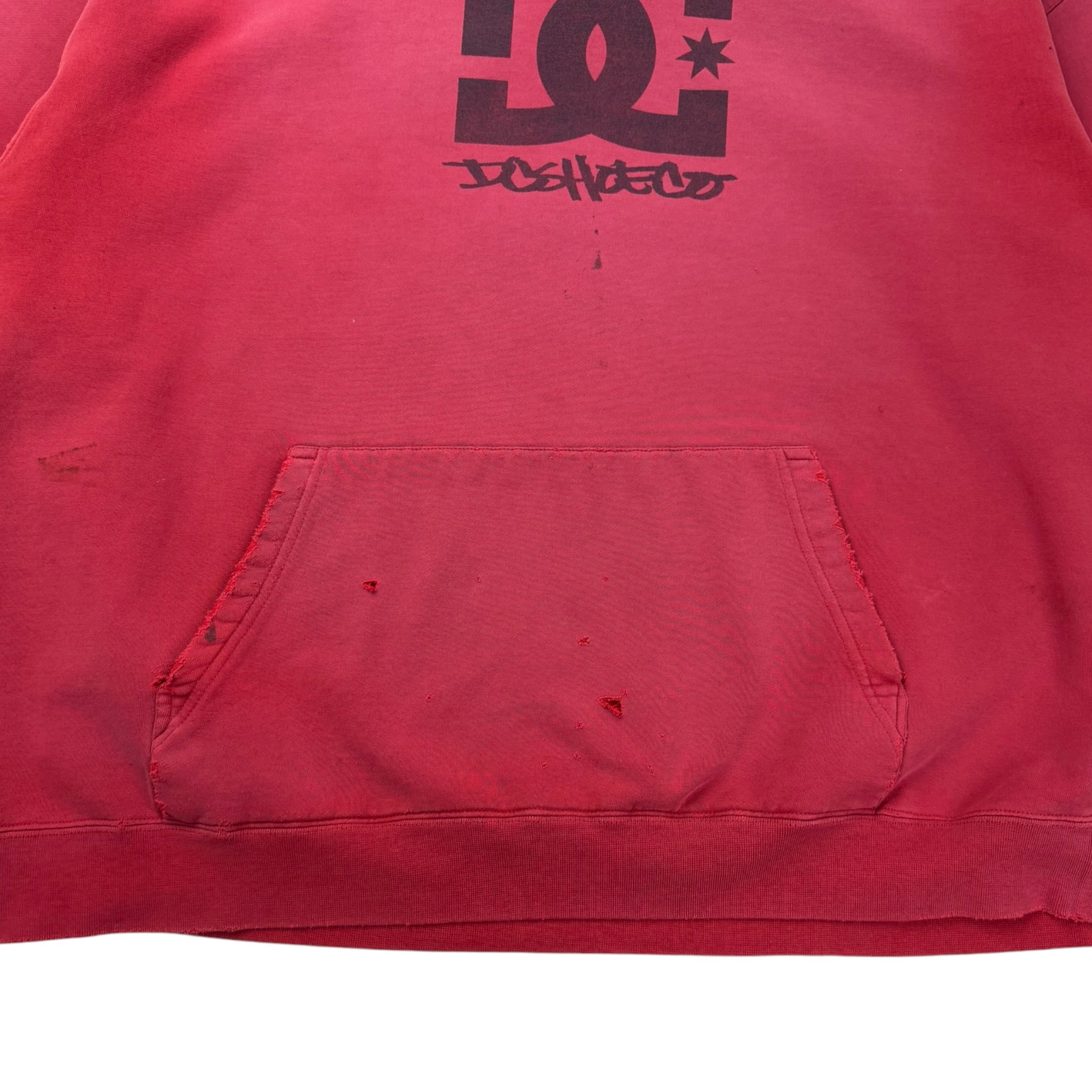 Vintage DC Shoe Co. Hoodie Faded Red