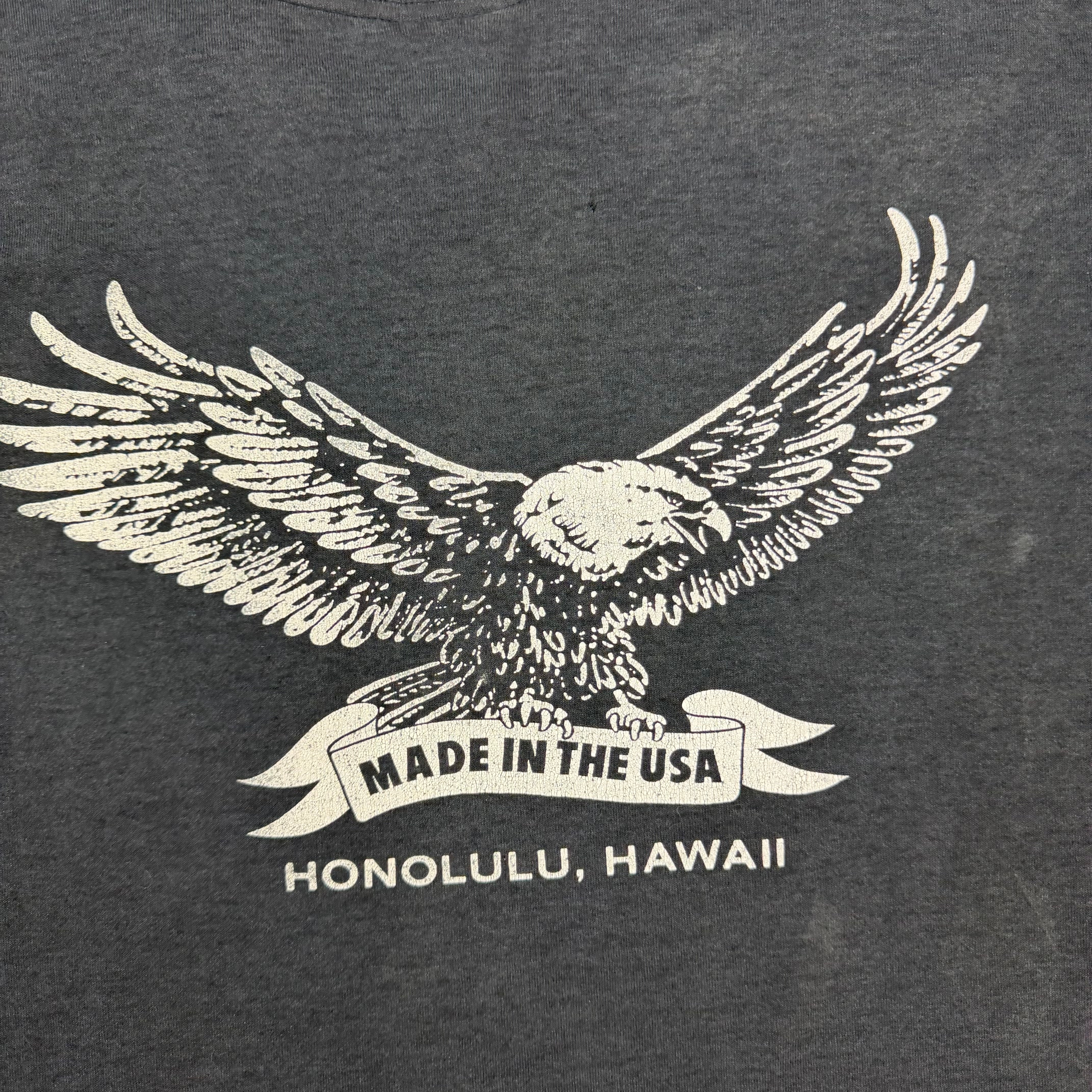 Vintage Harley Davidson “Legends Live Where Legends Roam” Hawaii Tee Black