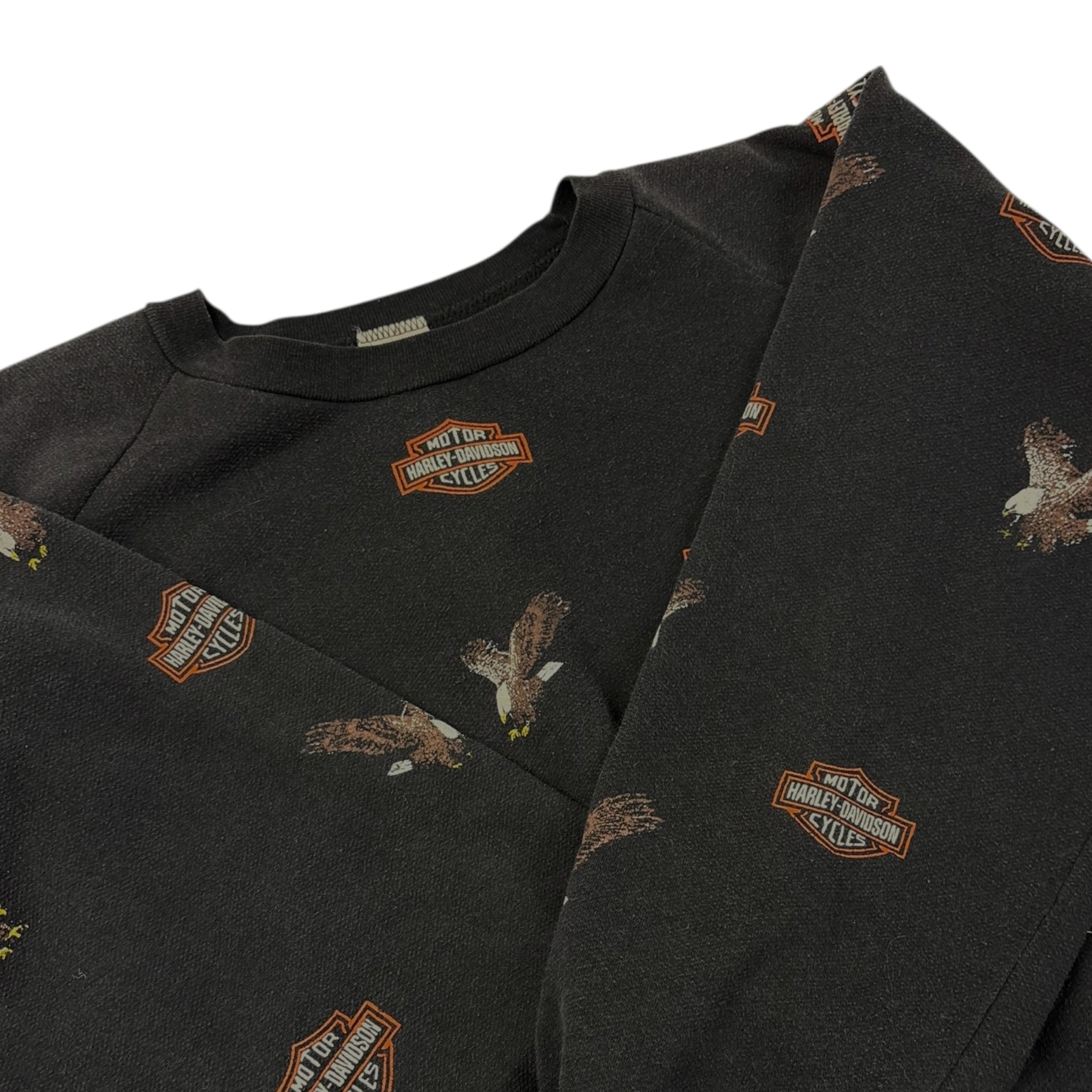 Vintage Harley Davidson Eagle Emblem AOP Crewneck