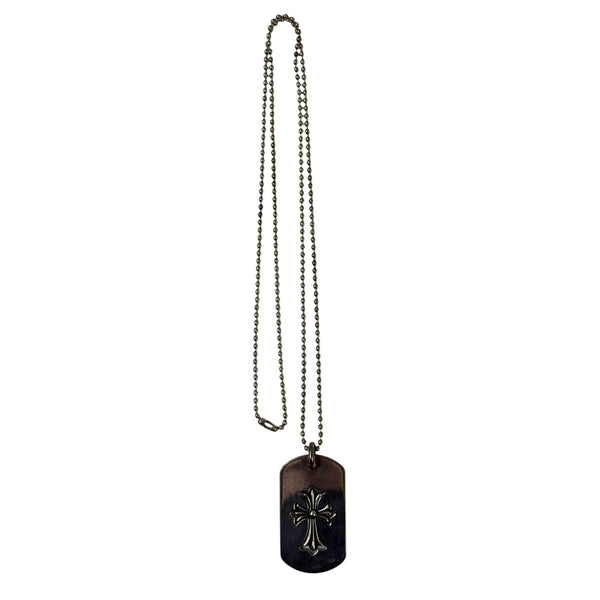 Chrome Hearts Dog Tag Pendant With Ball Chain