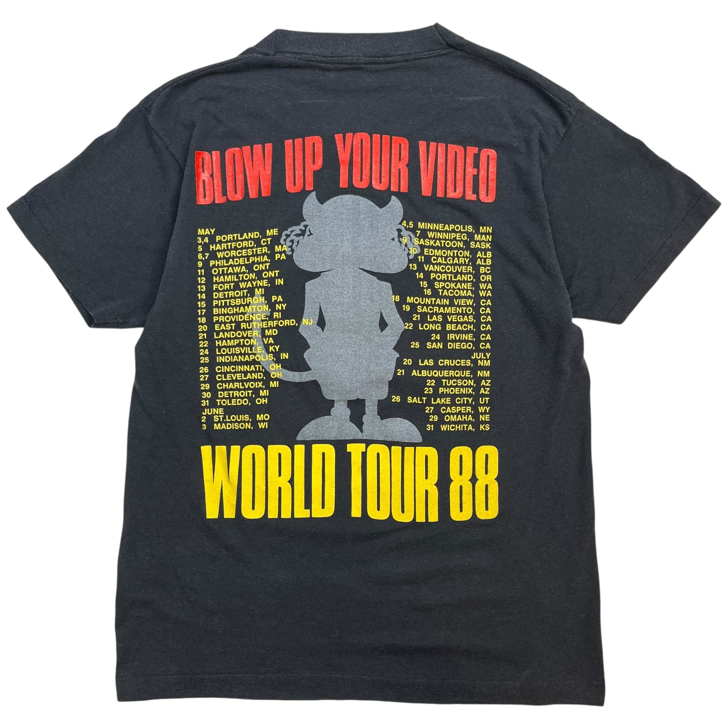 1988 AC/DC World Tour Tee Black