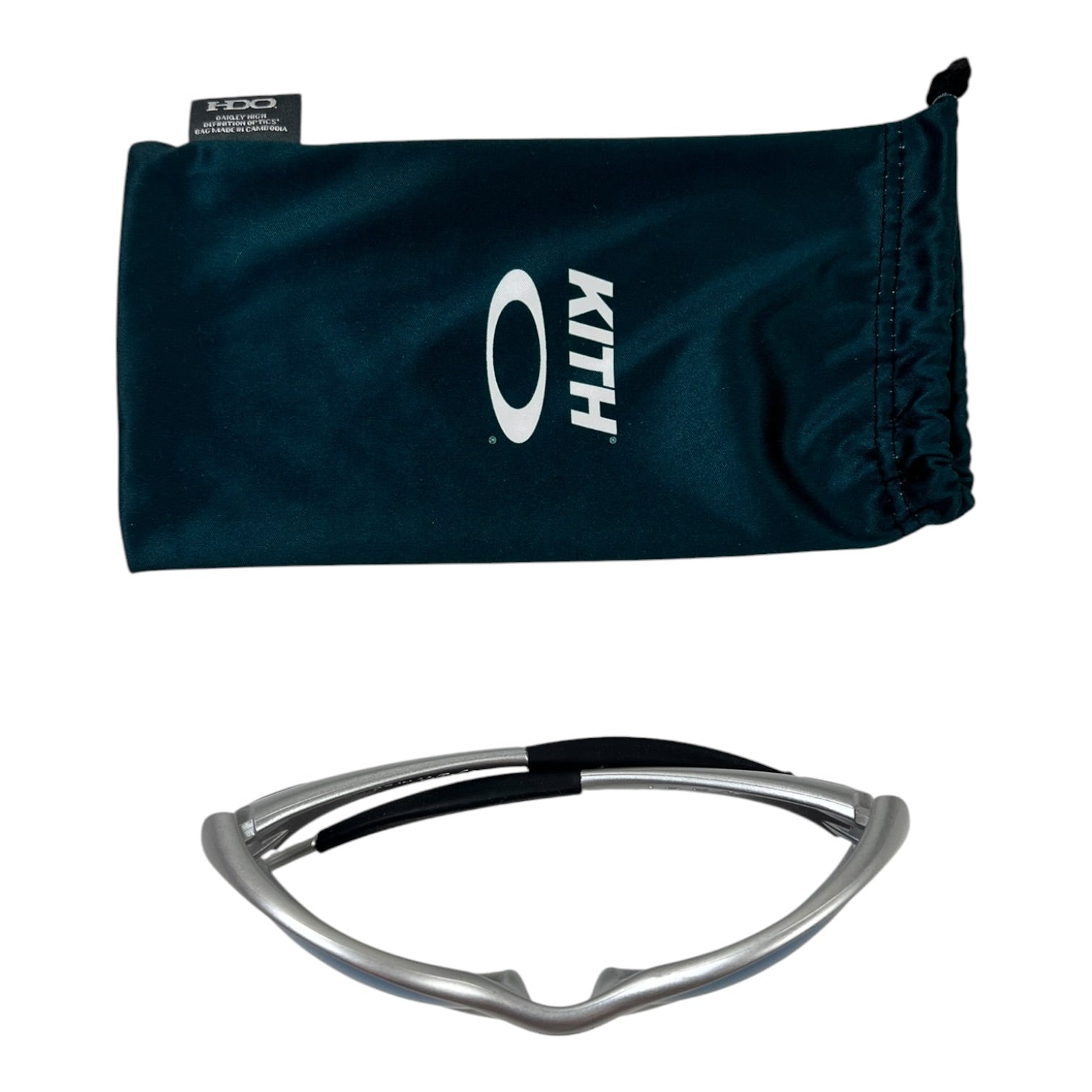 Kith x Oakley Eye Jacket Sunglasses Silver Prizm Jade